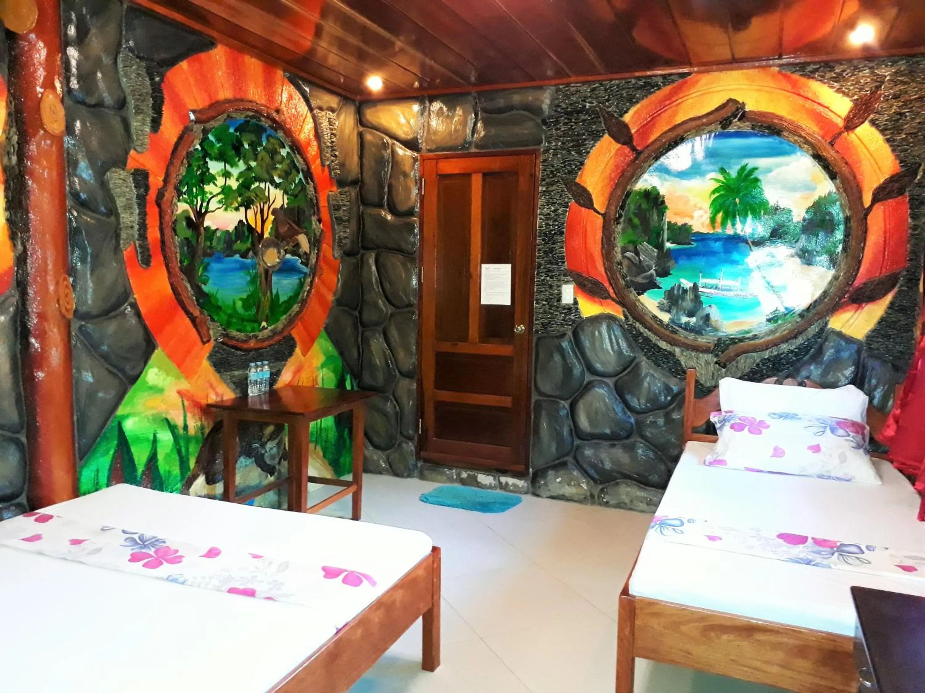 Bedroom, Bed in Ausan Beach Front Cottages