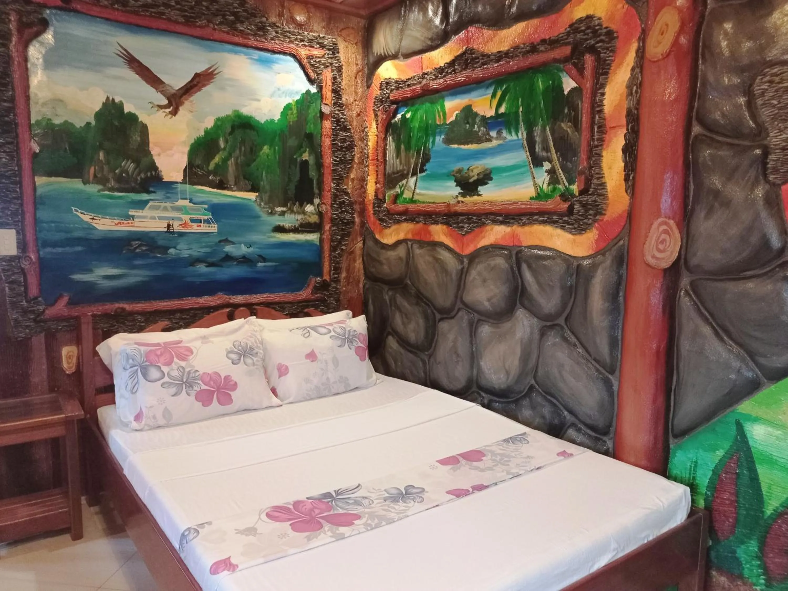 Bed in Ausan Beach Front Cottages
