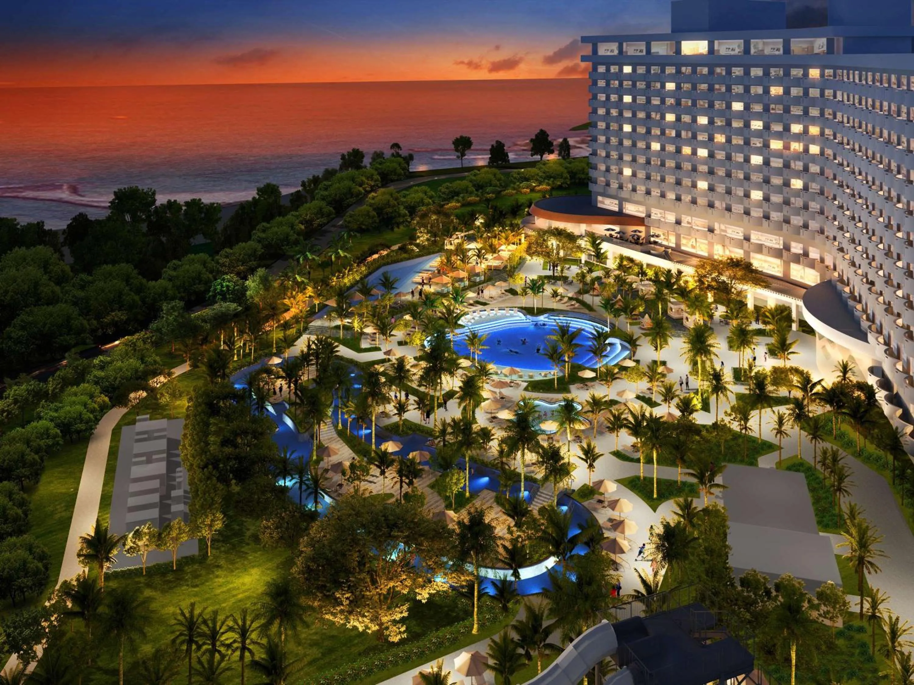 Pool view in Okinawa Zanpamisaki Royal Hotel