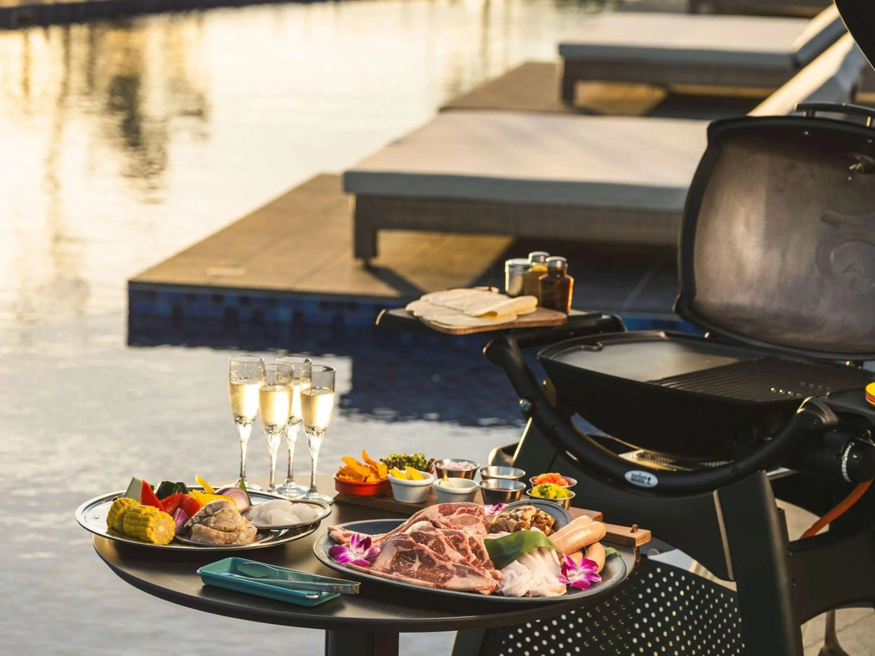 Pool view in Okinawa Zanpamisaki Royal Hotel