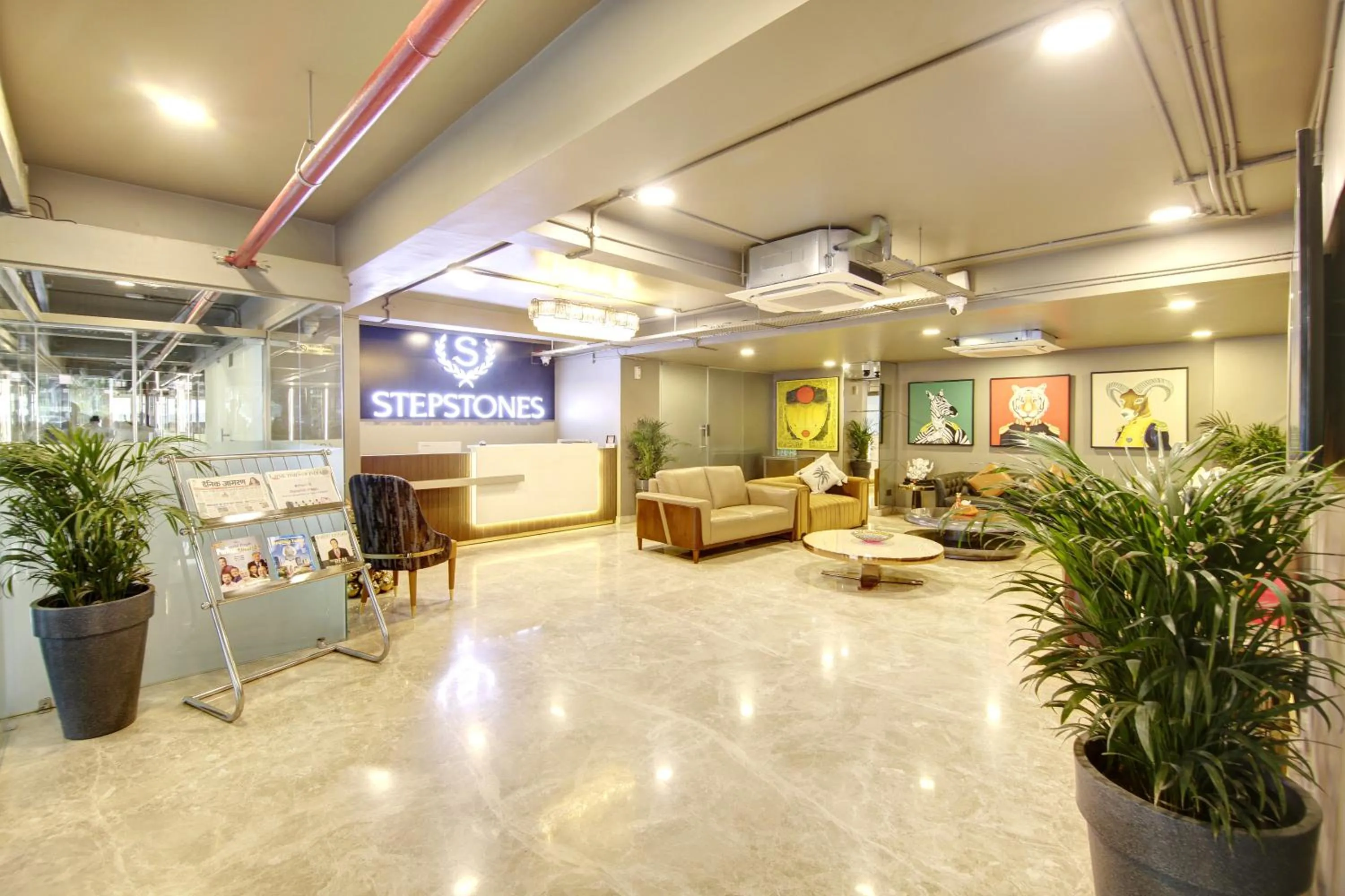 Lobby or reception in Stepstones Hotels and Inn-DLF PHASE 3 GURGAON