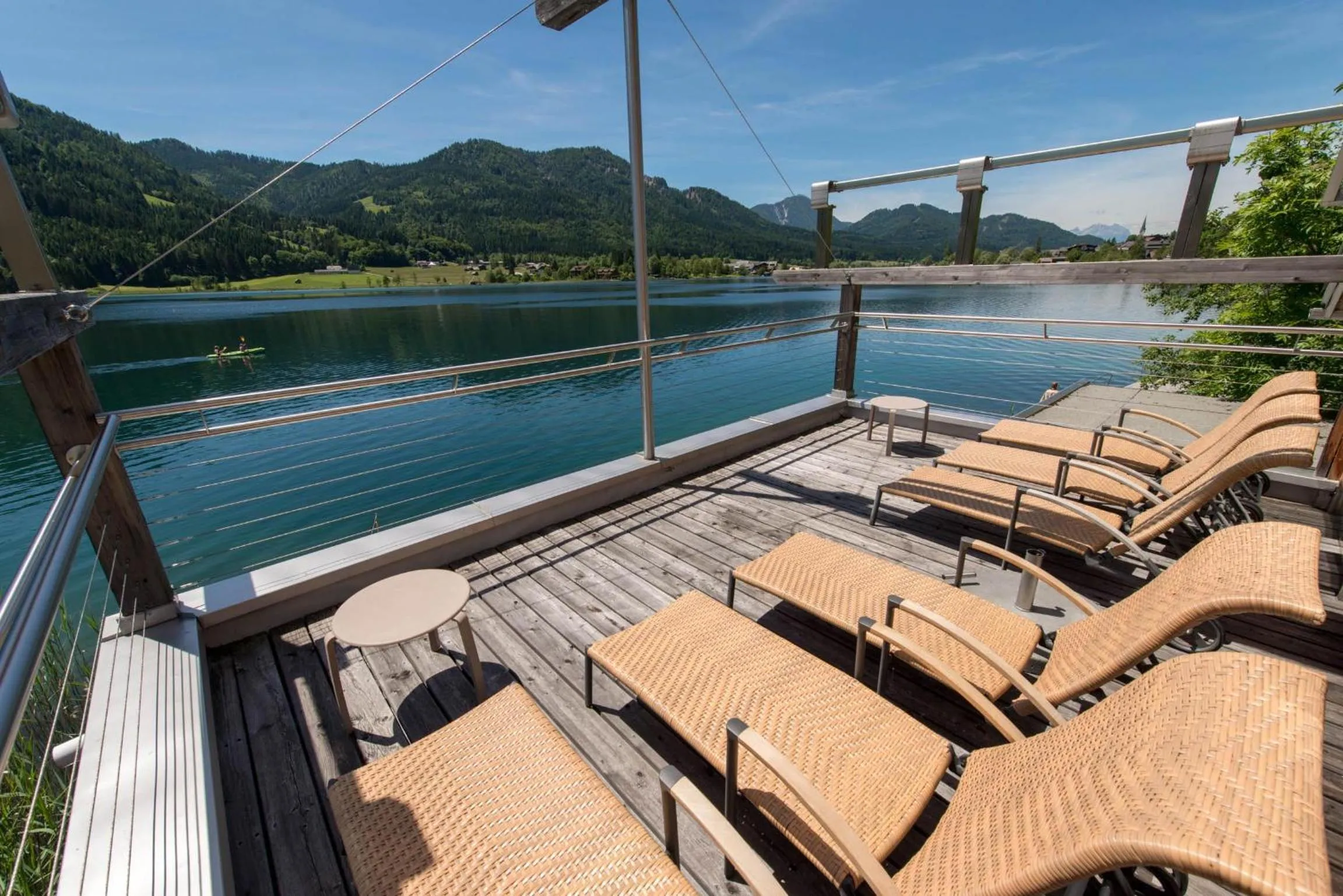 Spa and wellness centre/facilities in Appartementhotel am Weissensee
