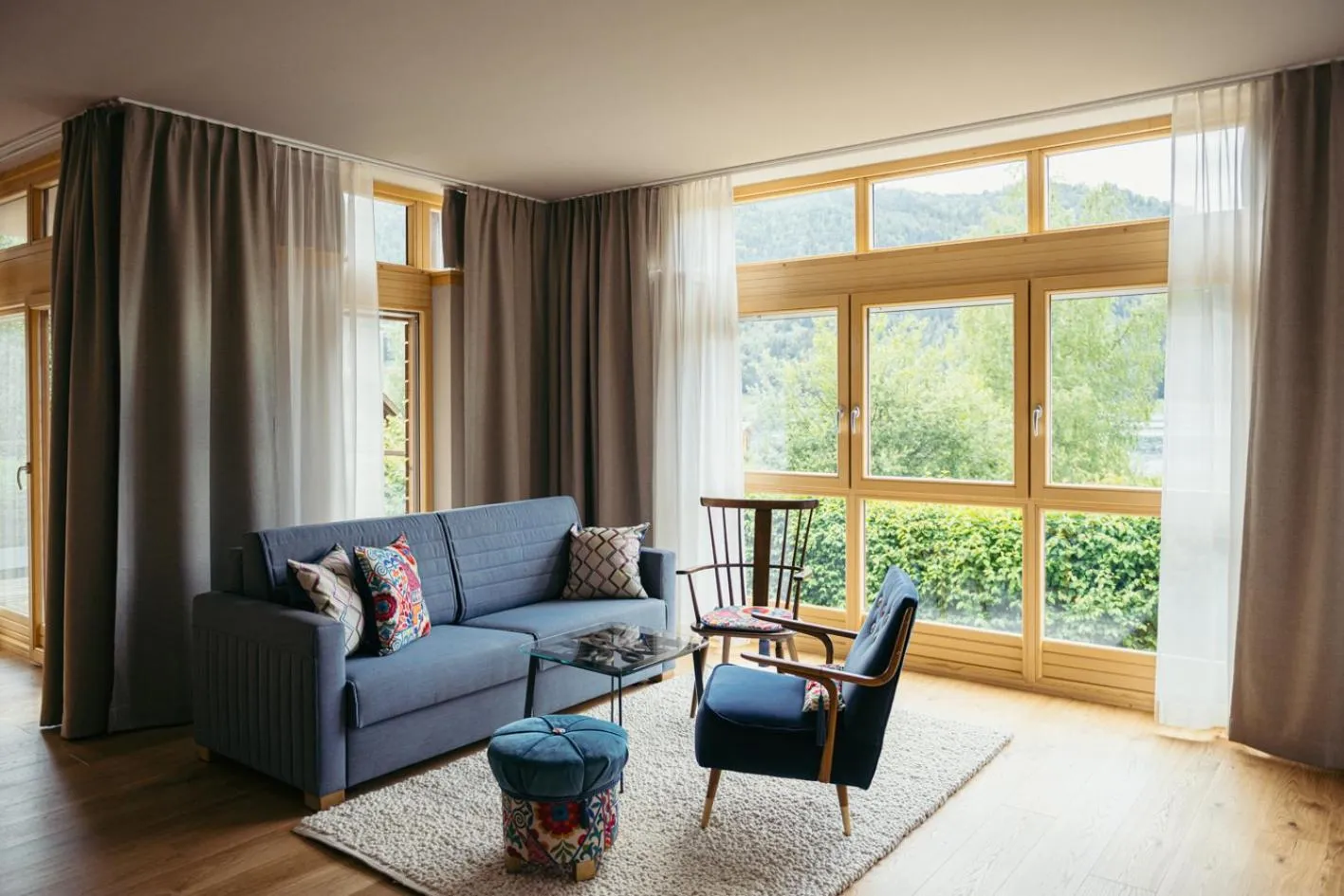Living room in Appartementhotel am Weissensee