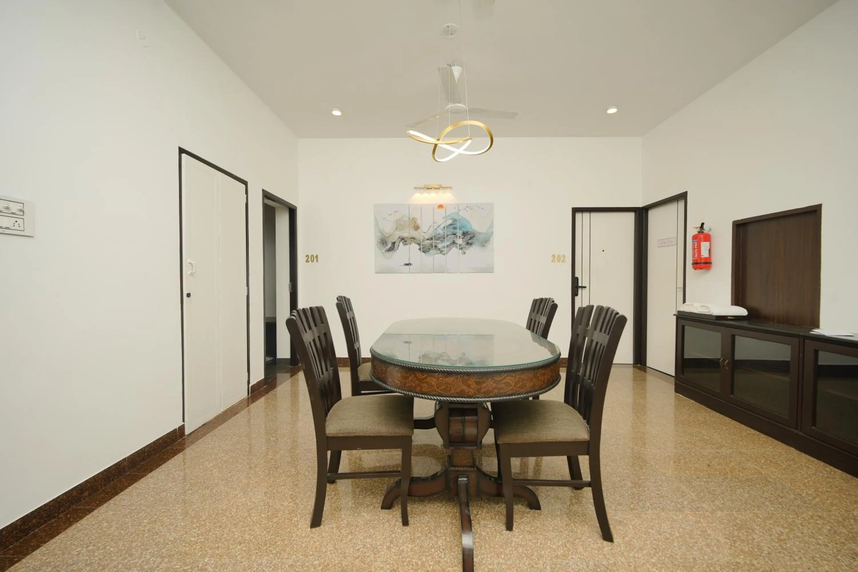 Dining area in Bay Breeze Suites