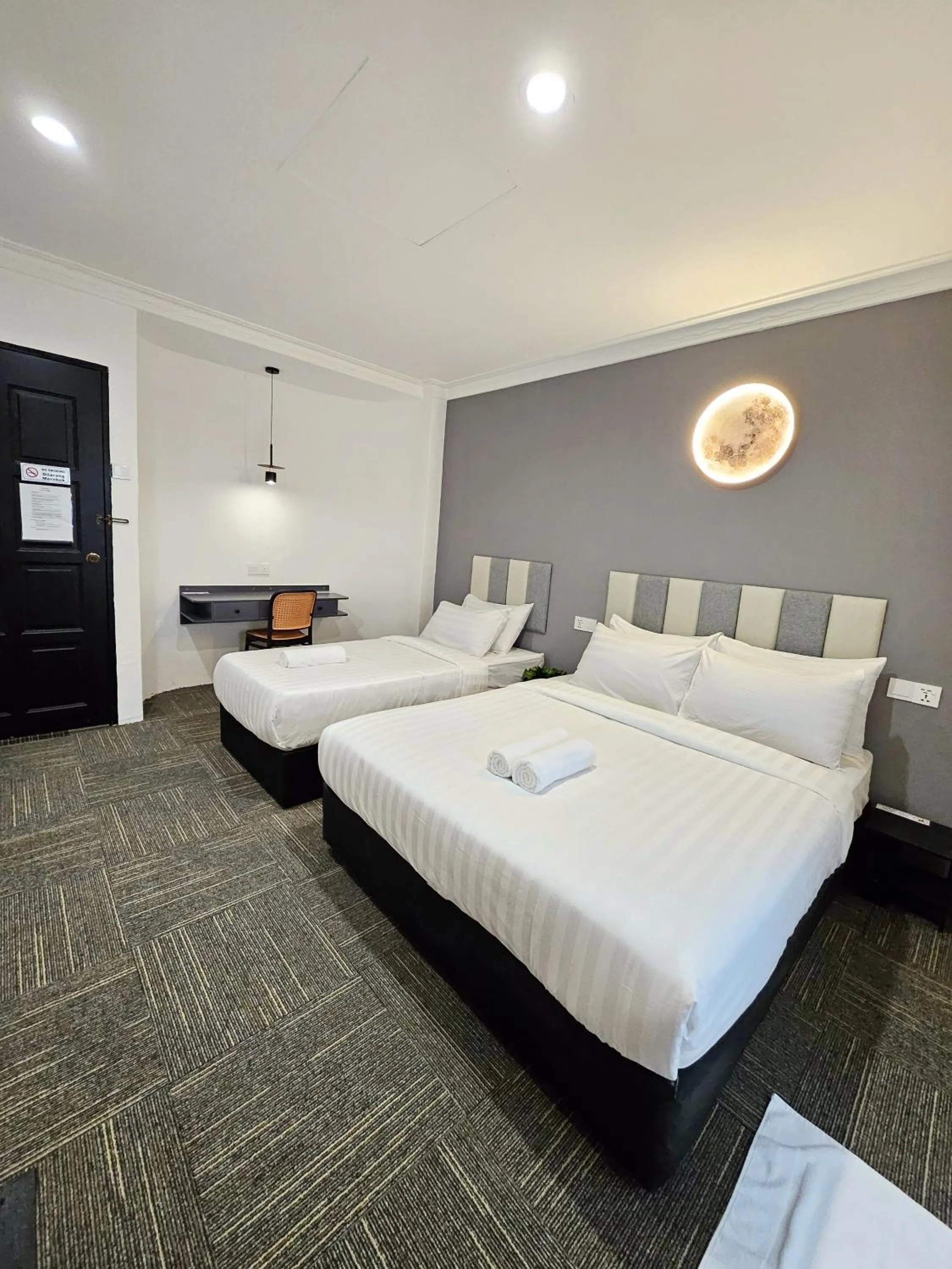Bedroom, Bed in Luna Hotel by Moonknight