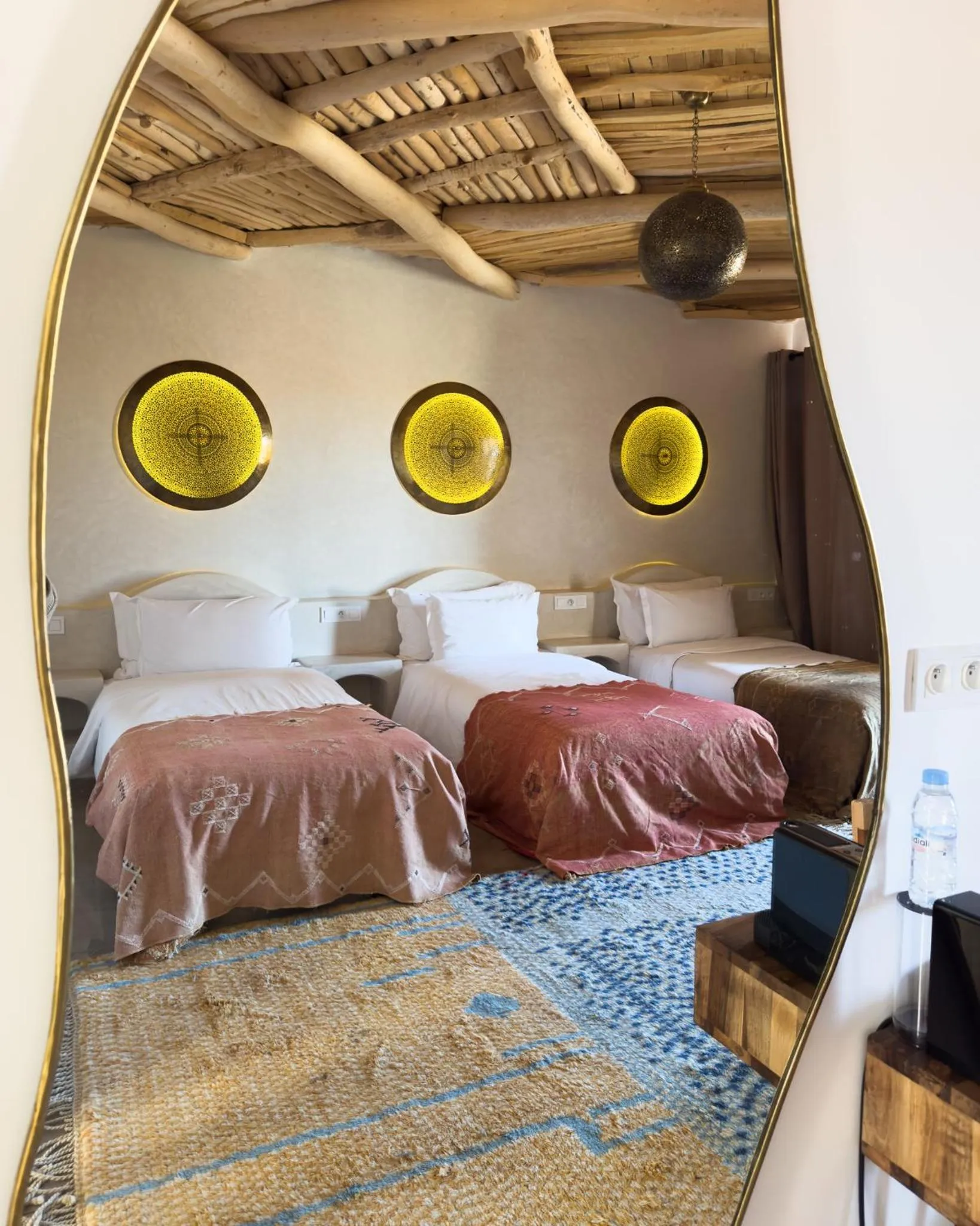 Bed in Sahara pearl Hotel