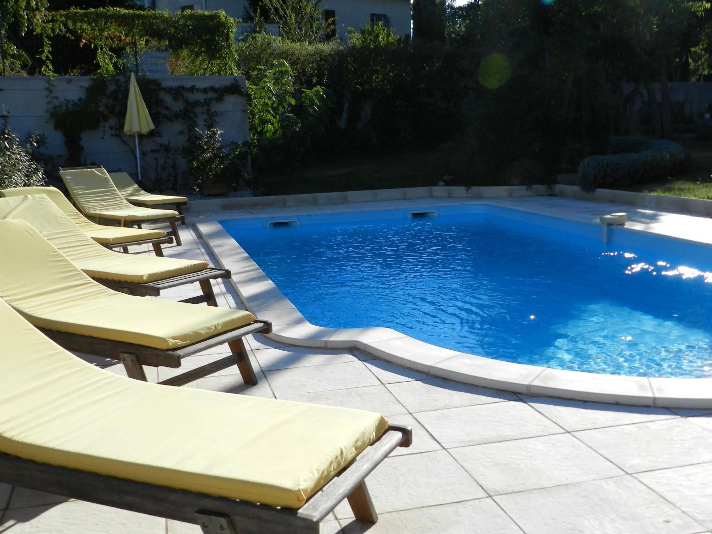 Pool view in Les Broussous