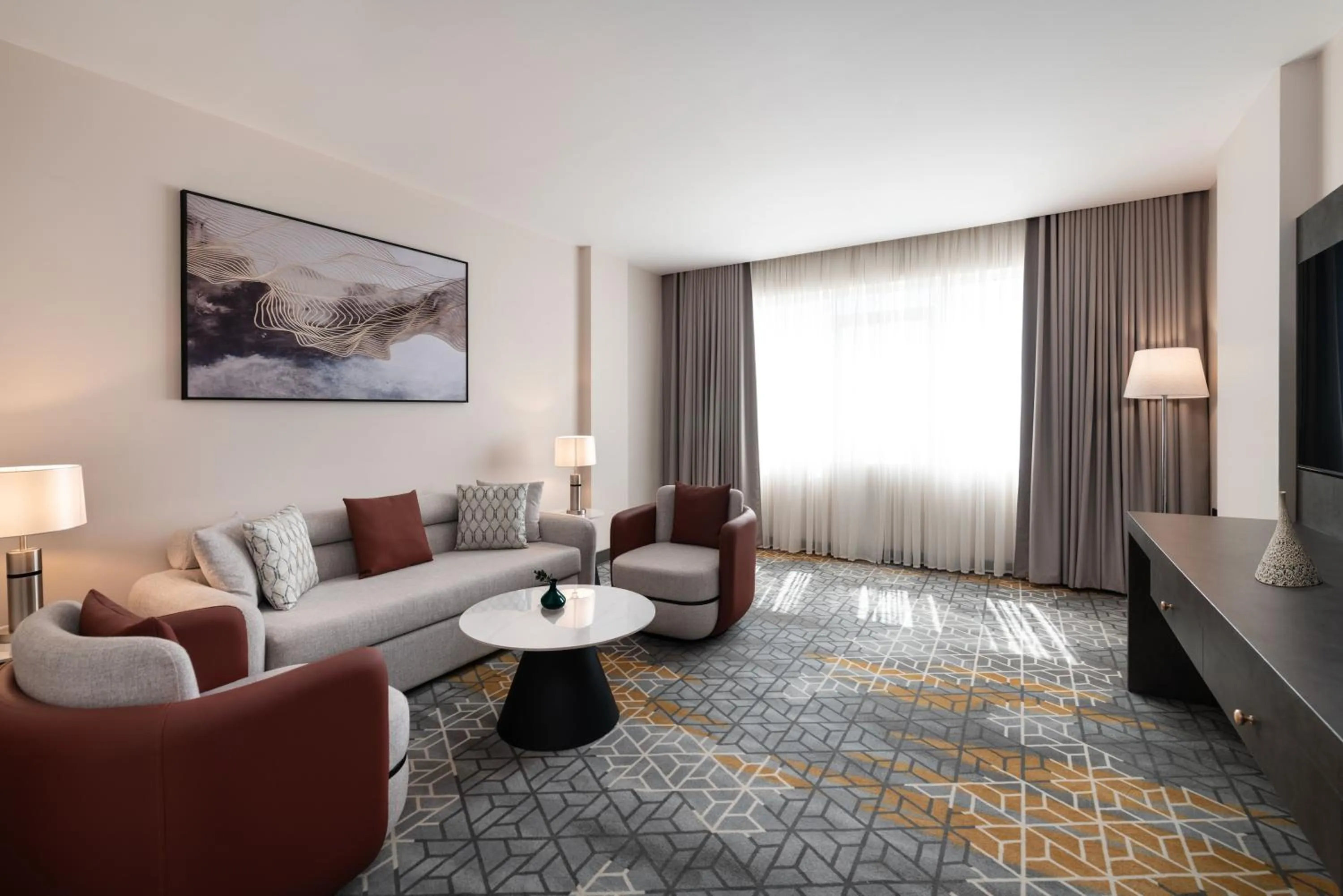 Seating area in Enala Hotel- Umluj