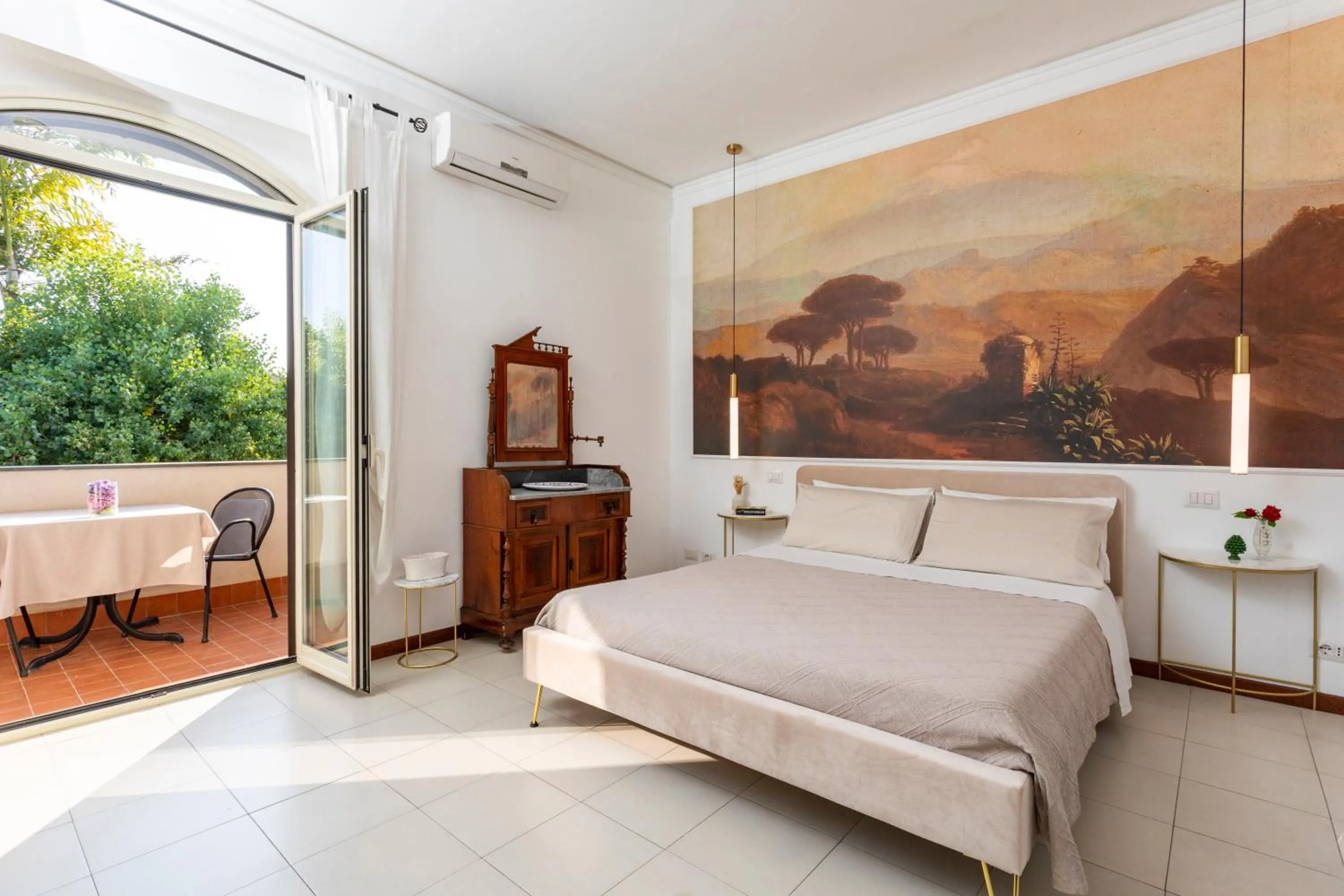 Bedroom, Bed in Villa Ortensia