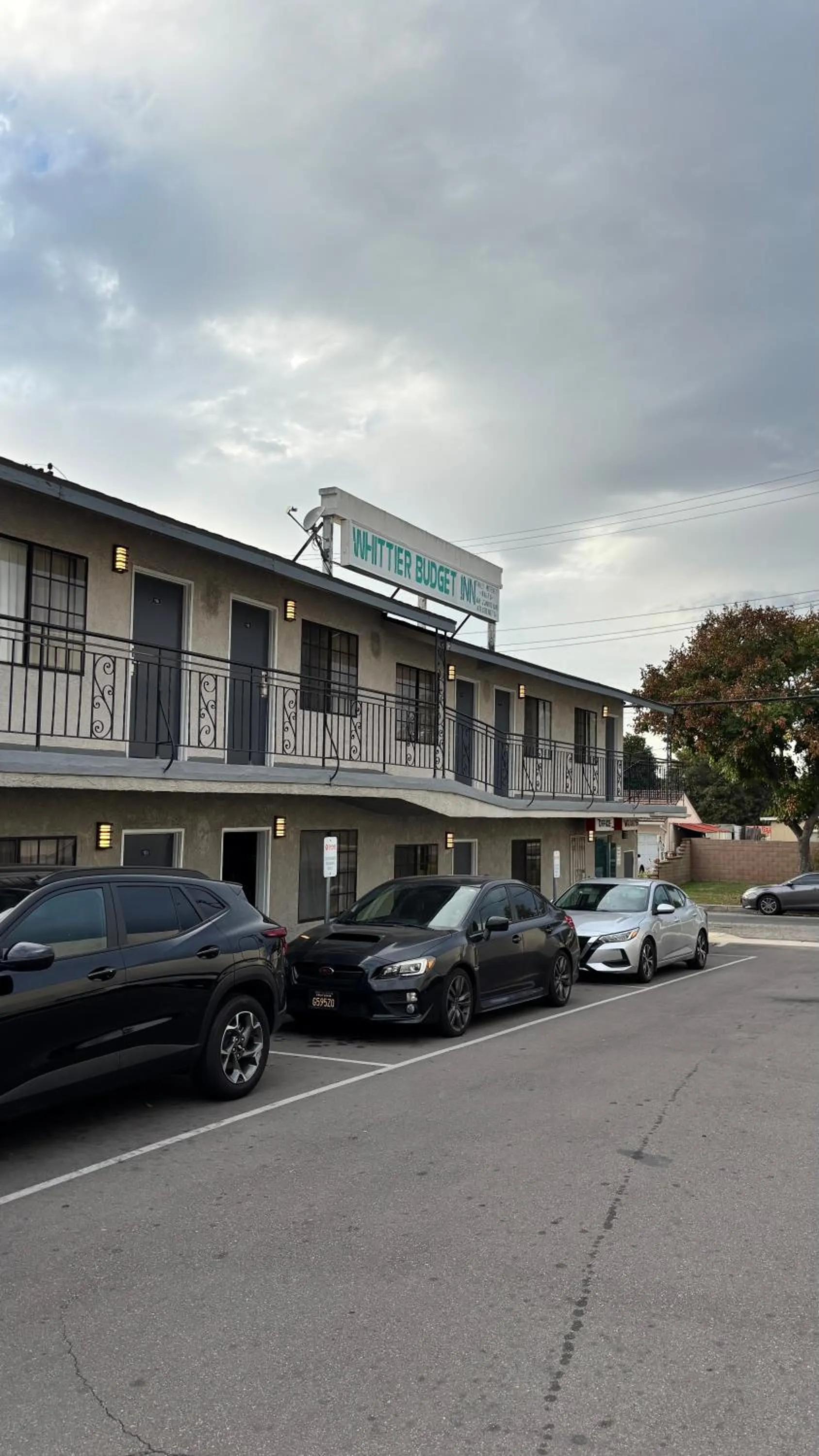 Property building in Budget inn Whittier