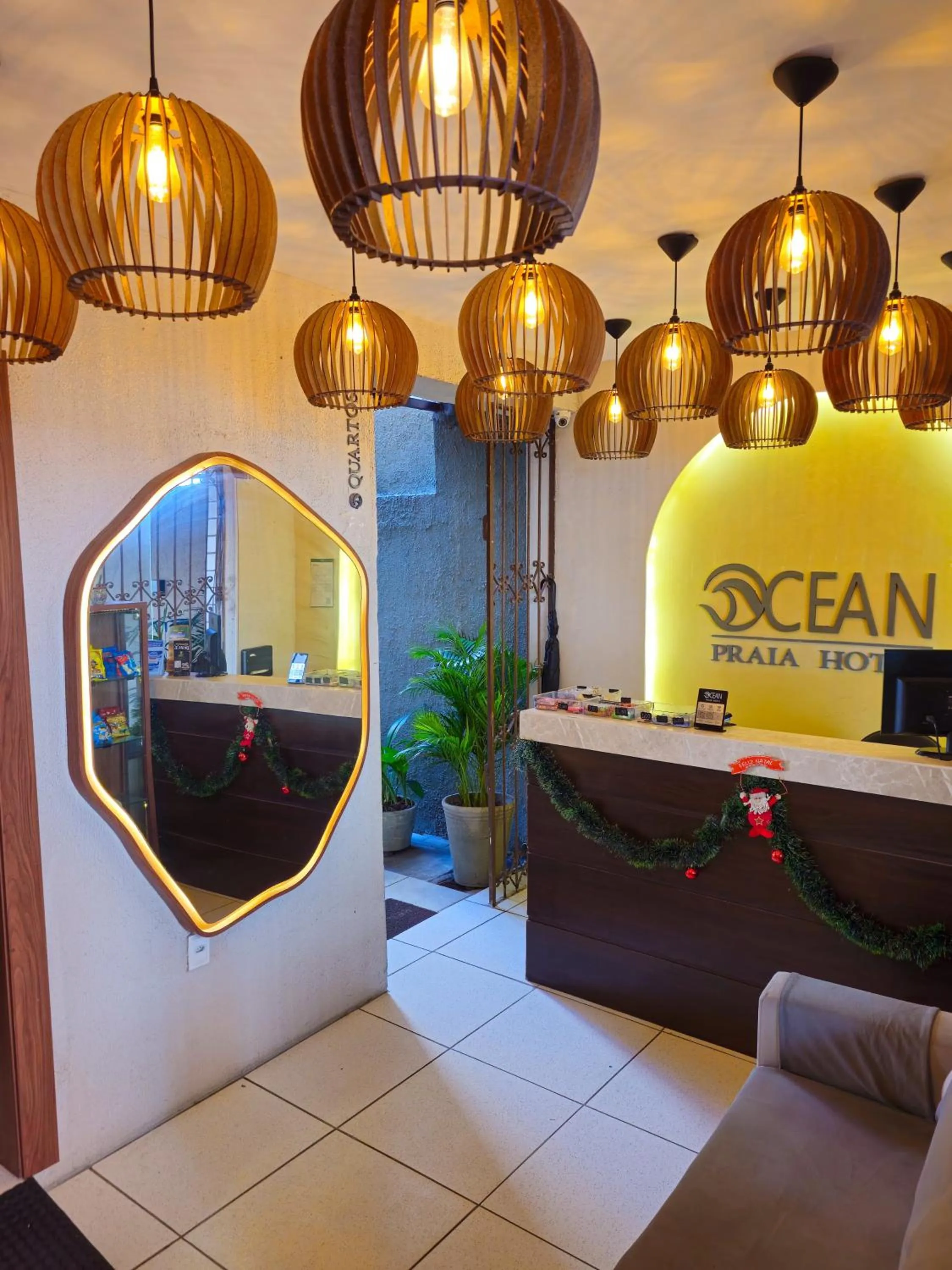 Seating area in Ocean Praia Hotel