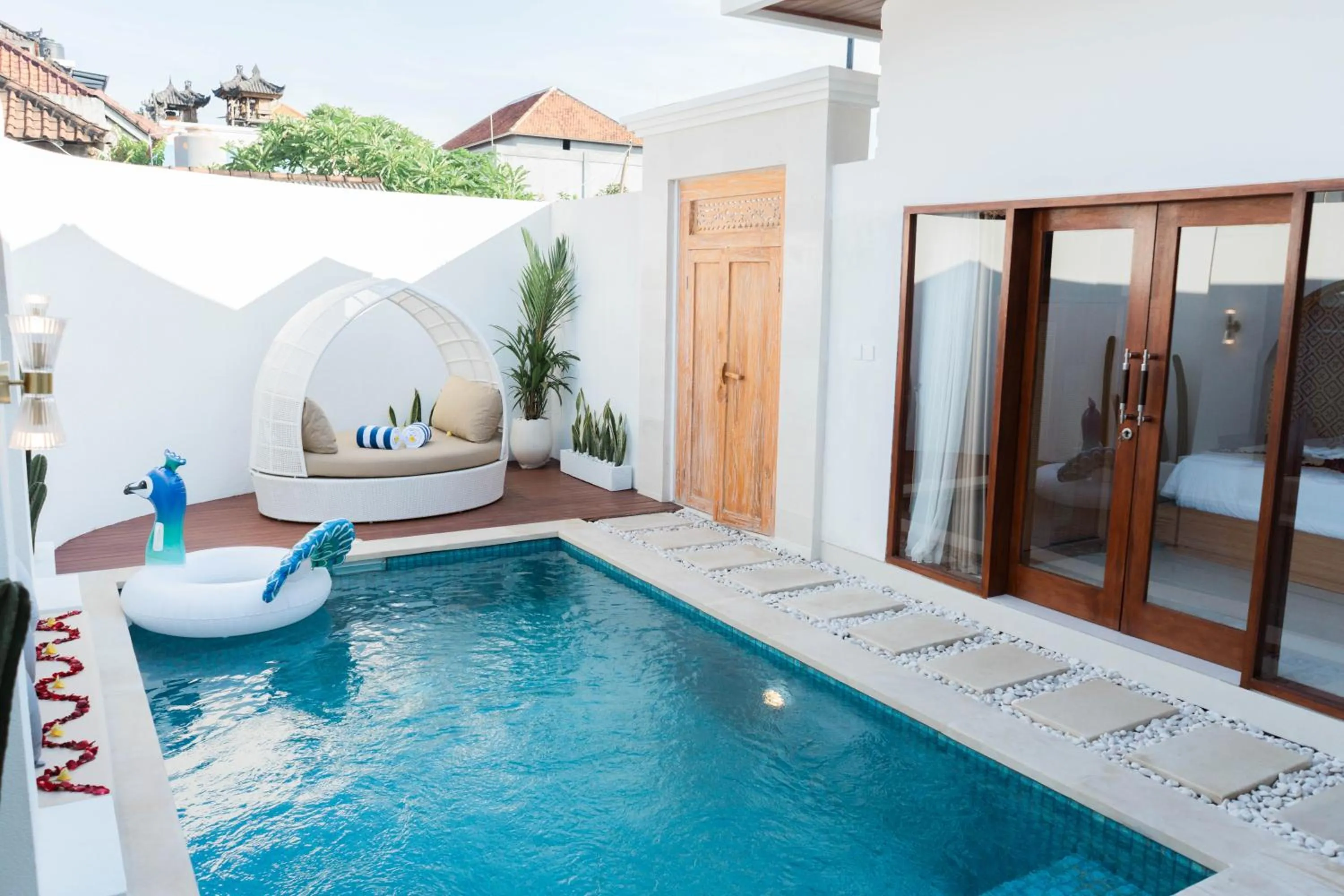 Swimming pool in Melviano Suite & Villa