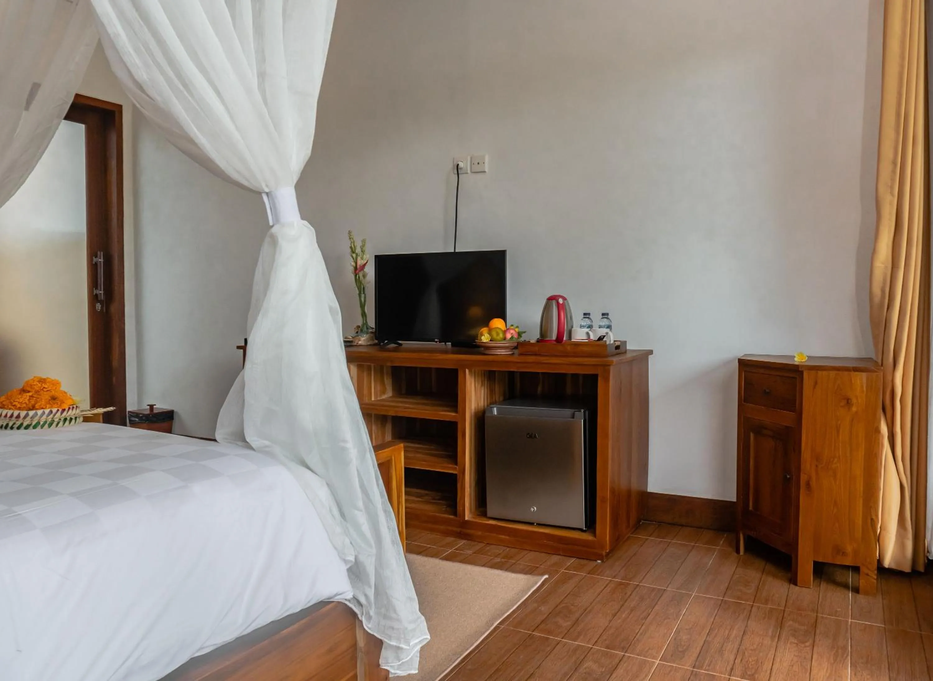 Bed in Sebatu Valley Villas