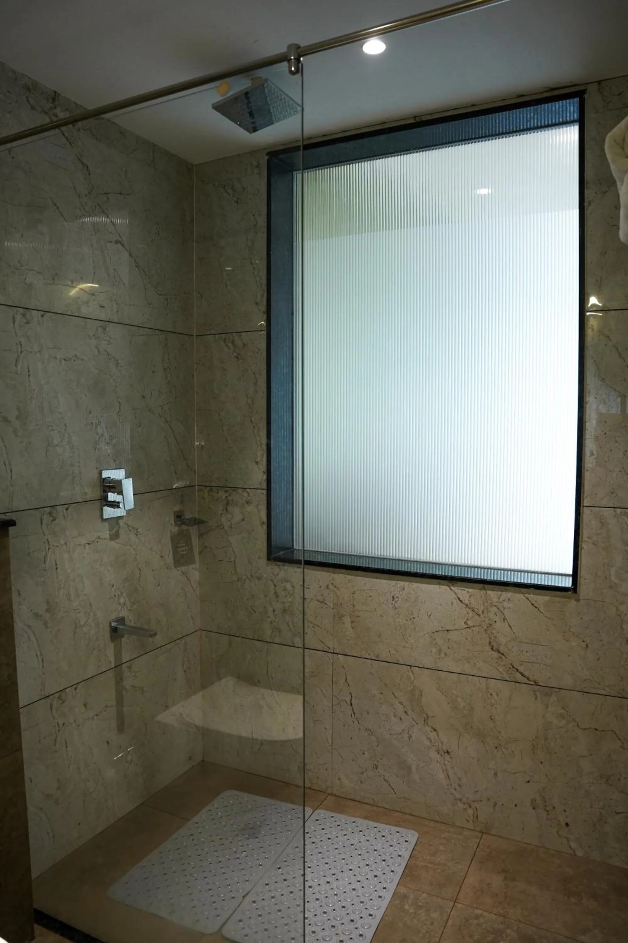 Shower in VAGA NAKSHATHRA SUITES