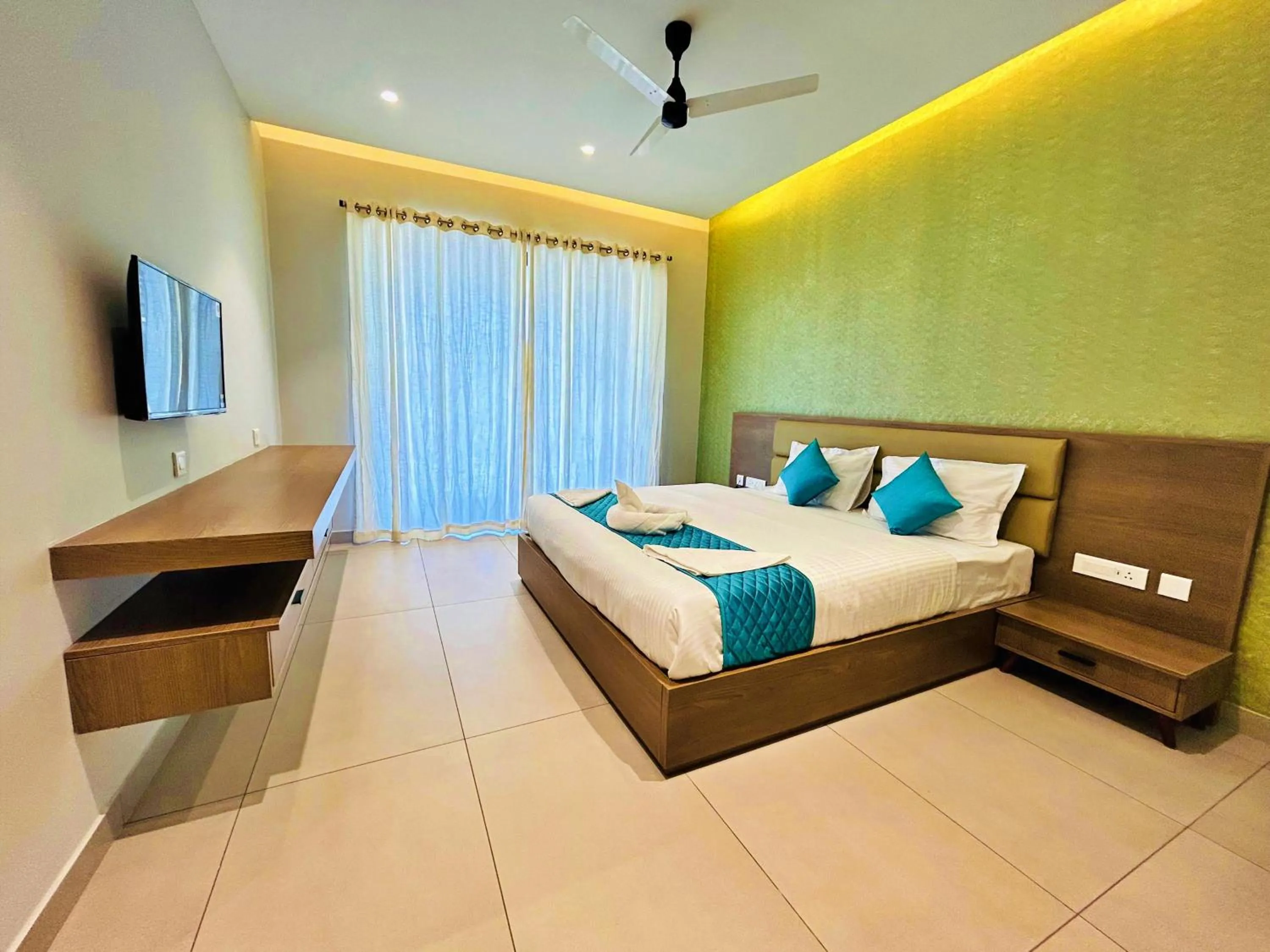 Bed in VAGA NAKSHATHRA SUITES