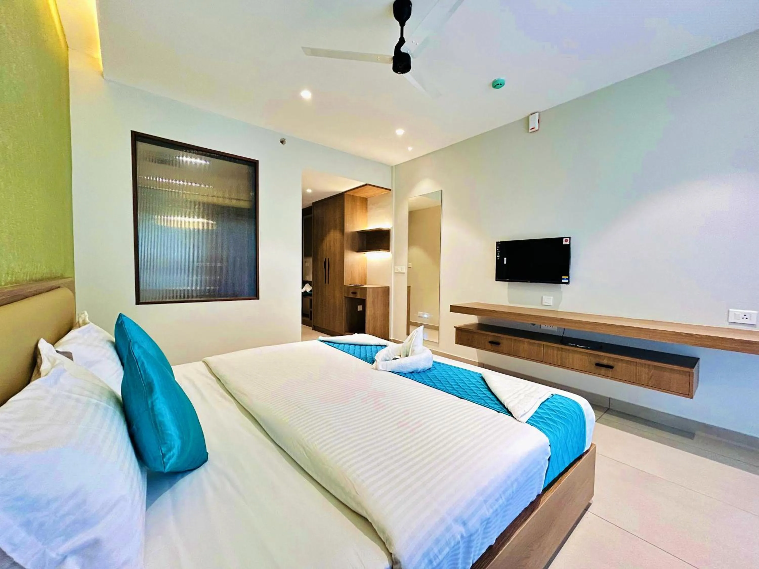 Bed in VAGA NAKSHATHRA SUITES