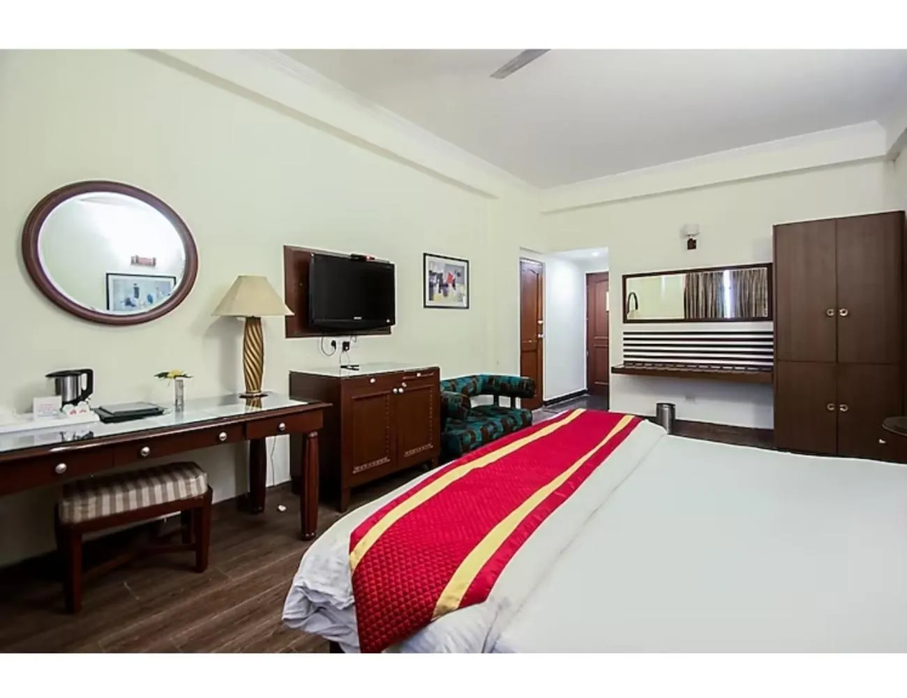 Bed in Jai Maa Inn Hotel, Katra