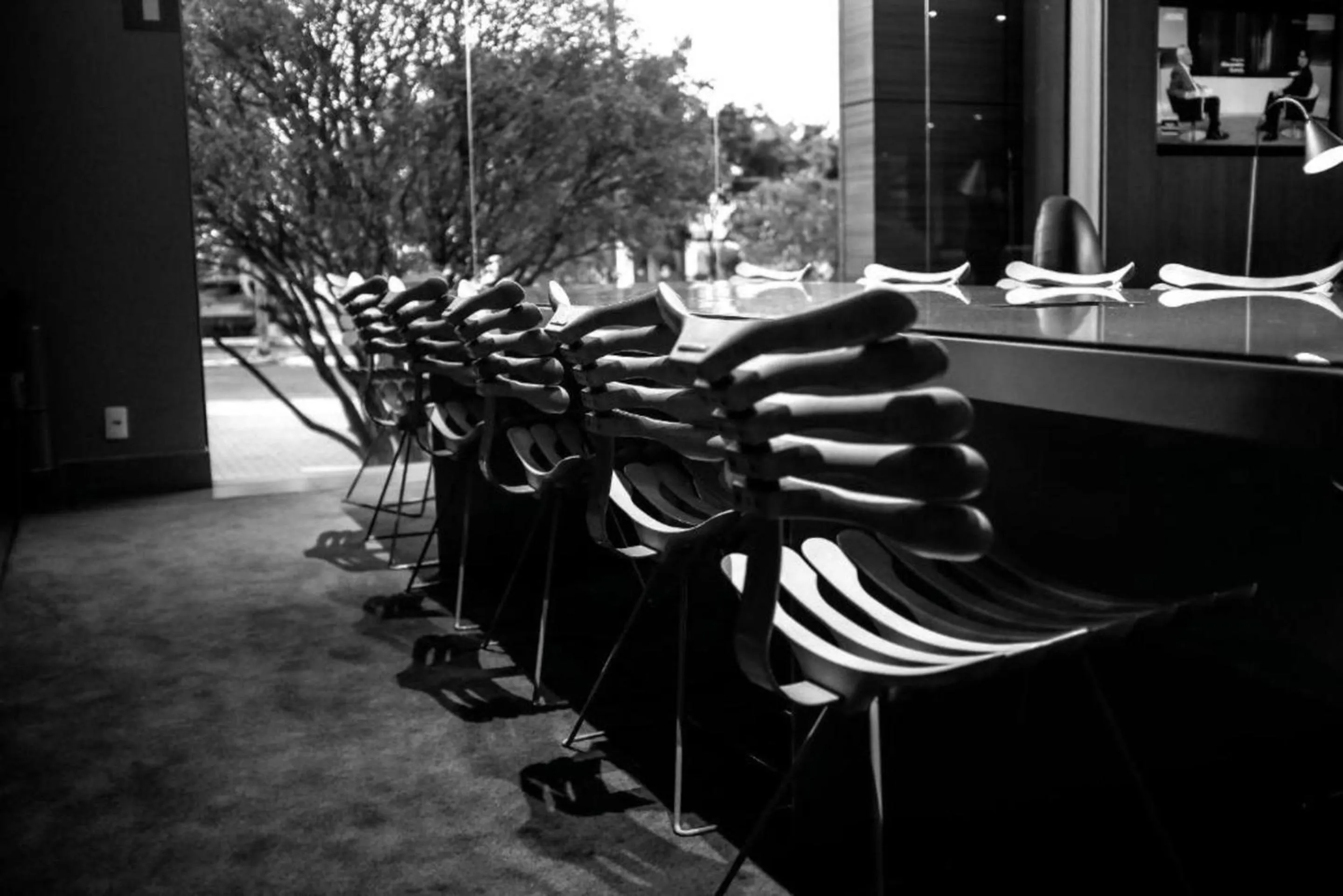 Seating area in DMax Hotel