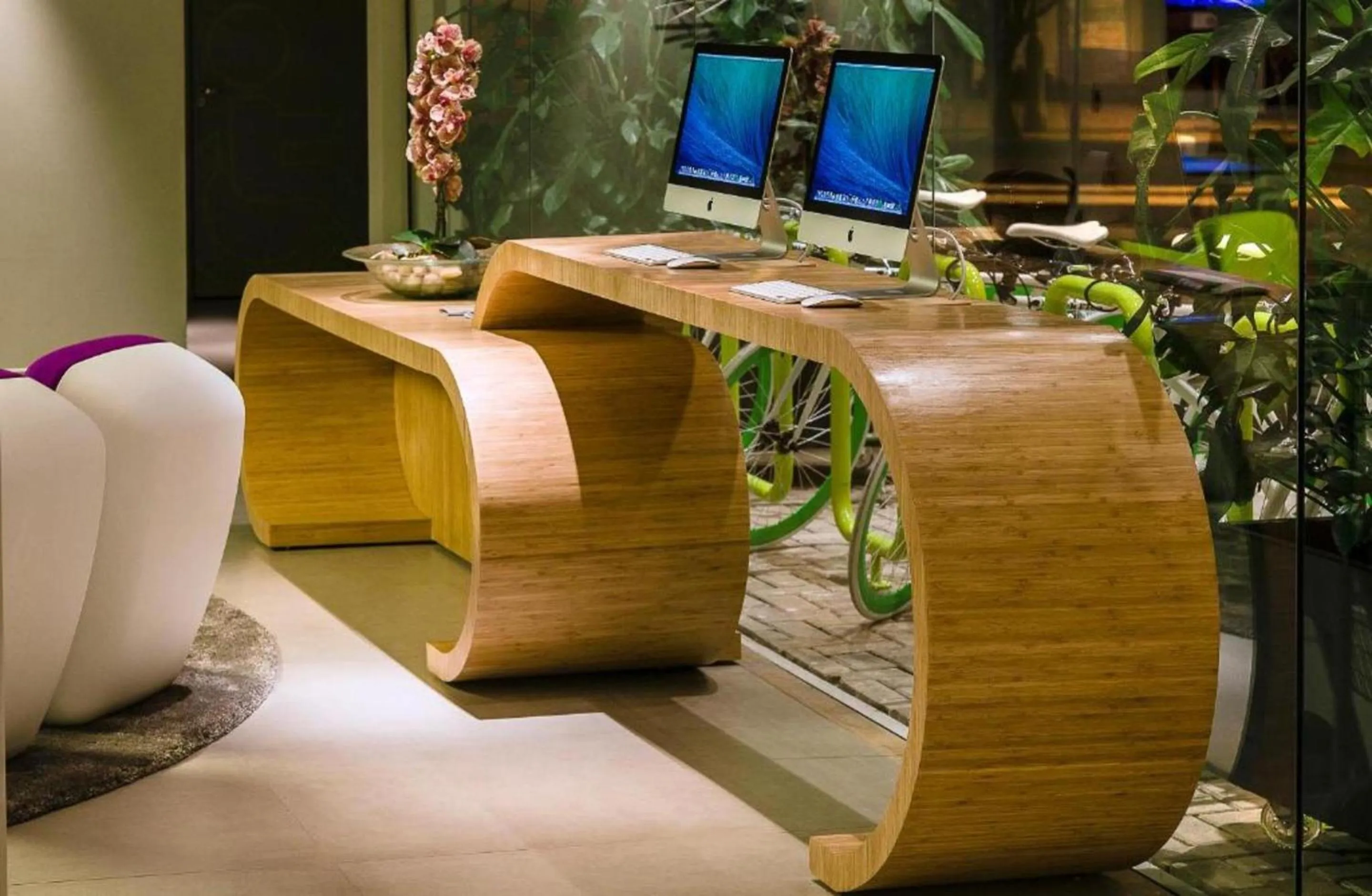 Seating area in DMax Hotel