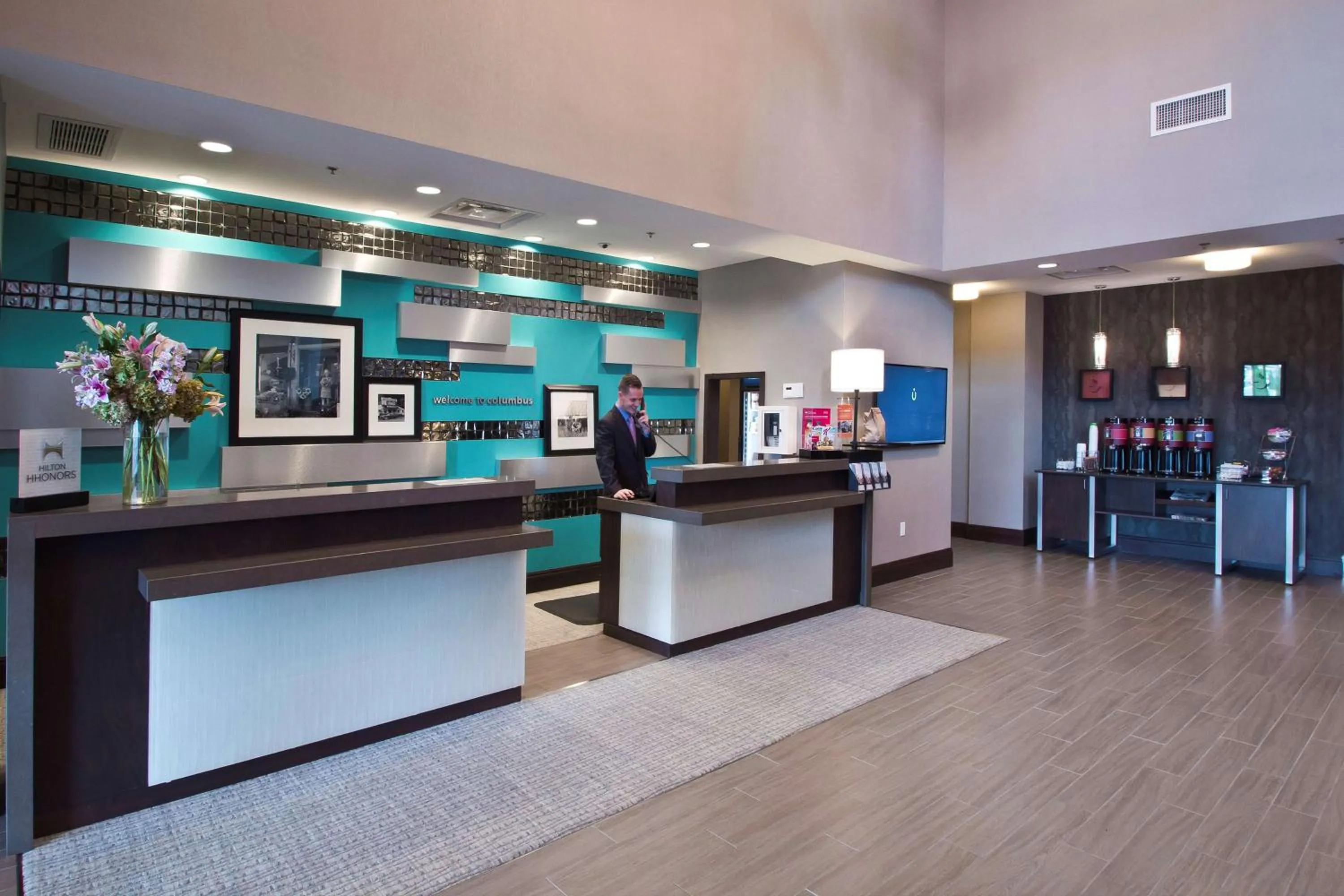 Lobby or reception in Hampton Inn & Suites Columbus/University Area