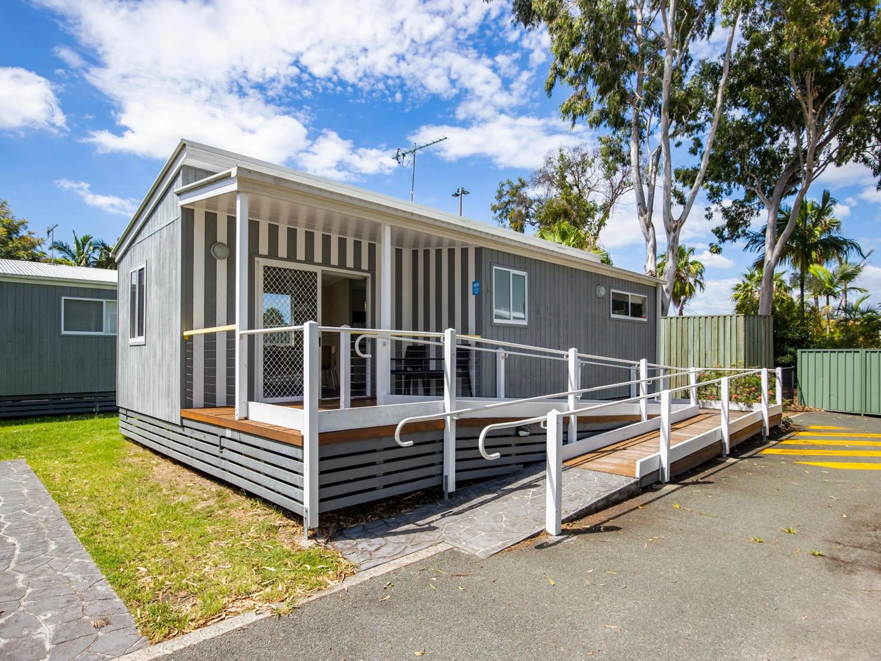 Property building in NRMA Treasure Island Holiday Resort