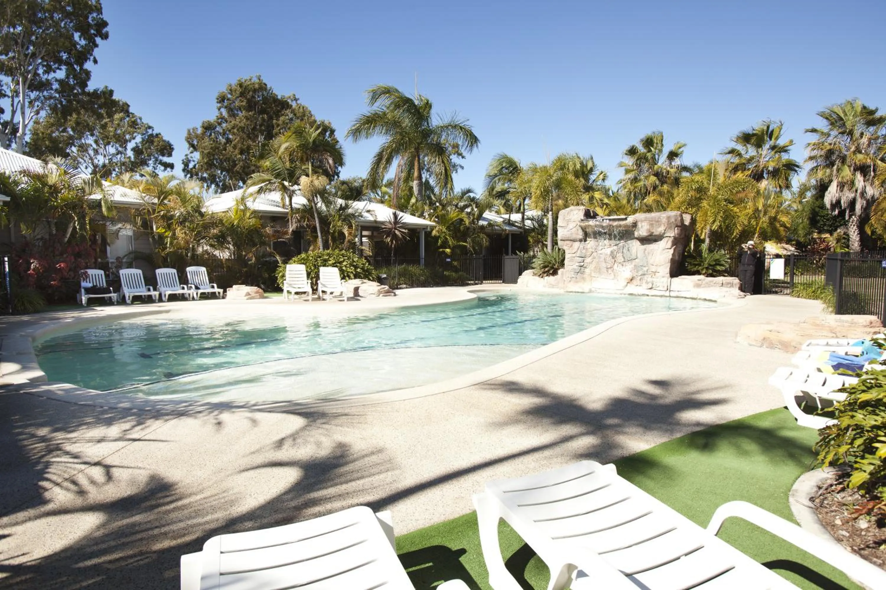Swimming pool in NRMA Treasure Island Holiday Resort