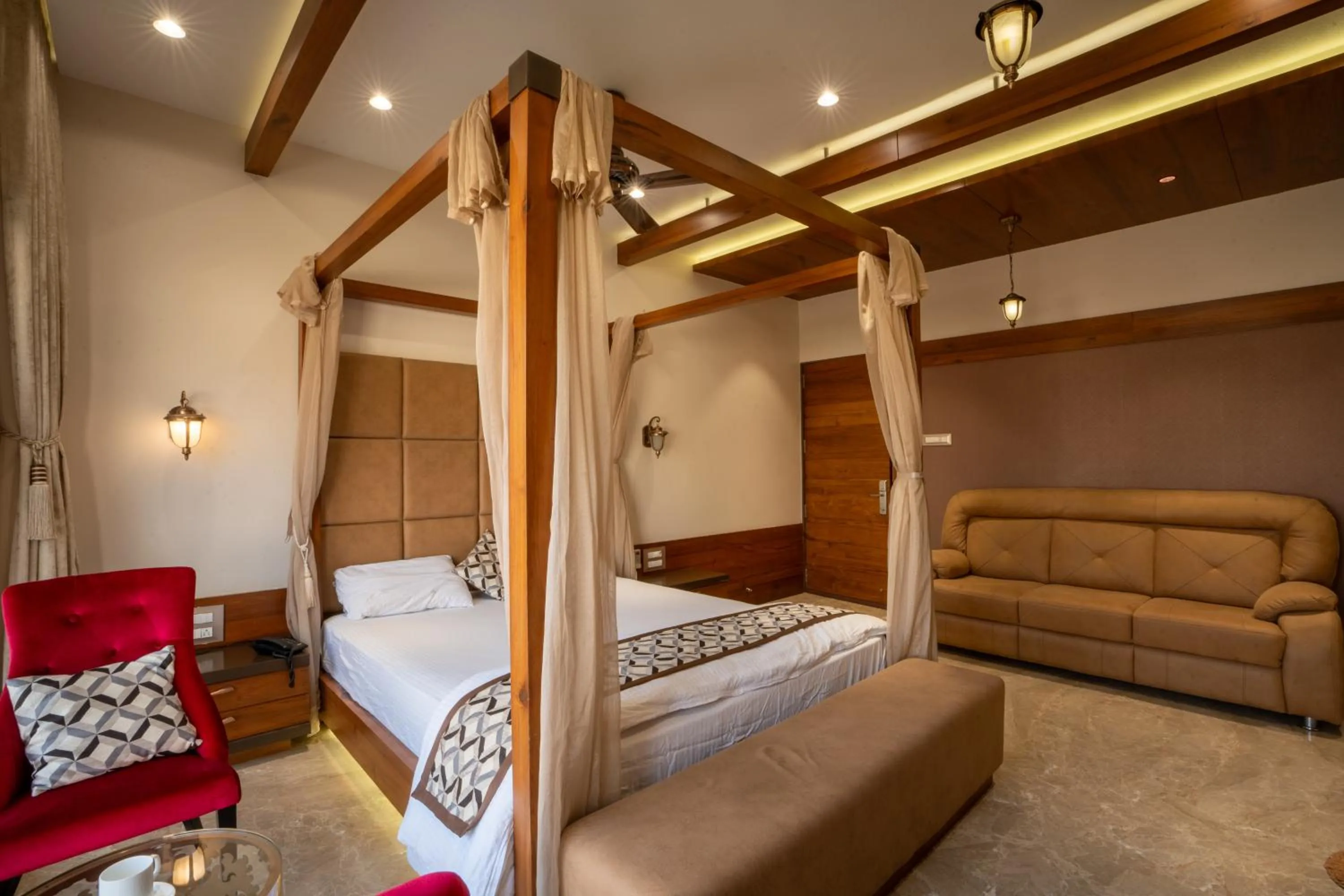 Photo of the whole room in The Gaj Kesri Gir - Best Wildlife Resort in Gir