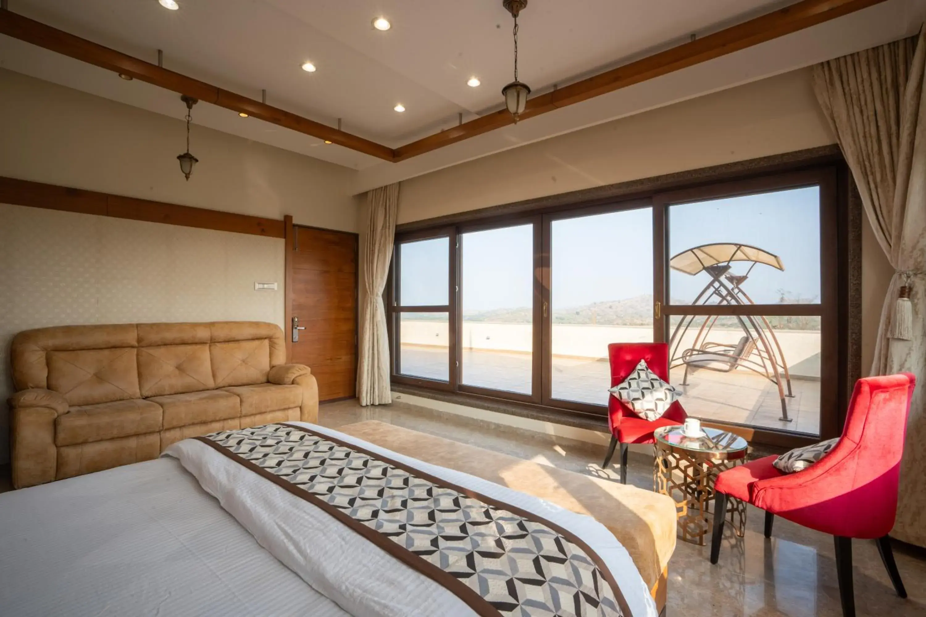 Suite with Mountain View - single occupancy in The Gaj Kesri Gir - Best Wildlife Resort in Gir Suite with Mountain View - single occupancy in The Gaj Kesri Gir - Best Wildlife Resort in Gir