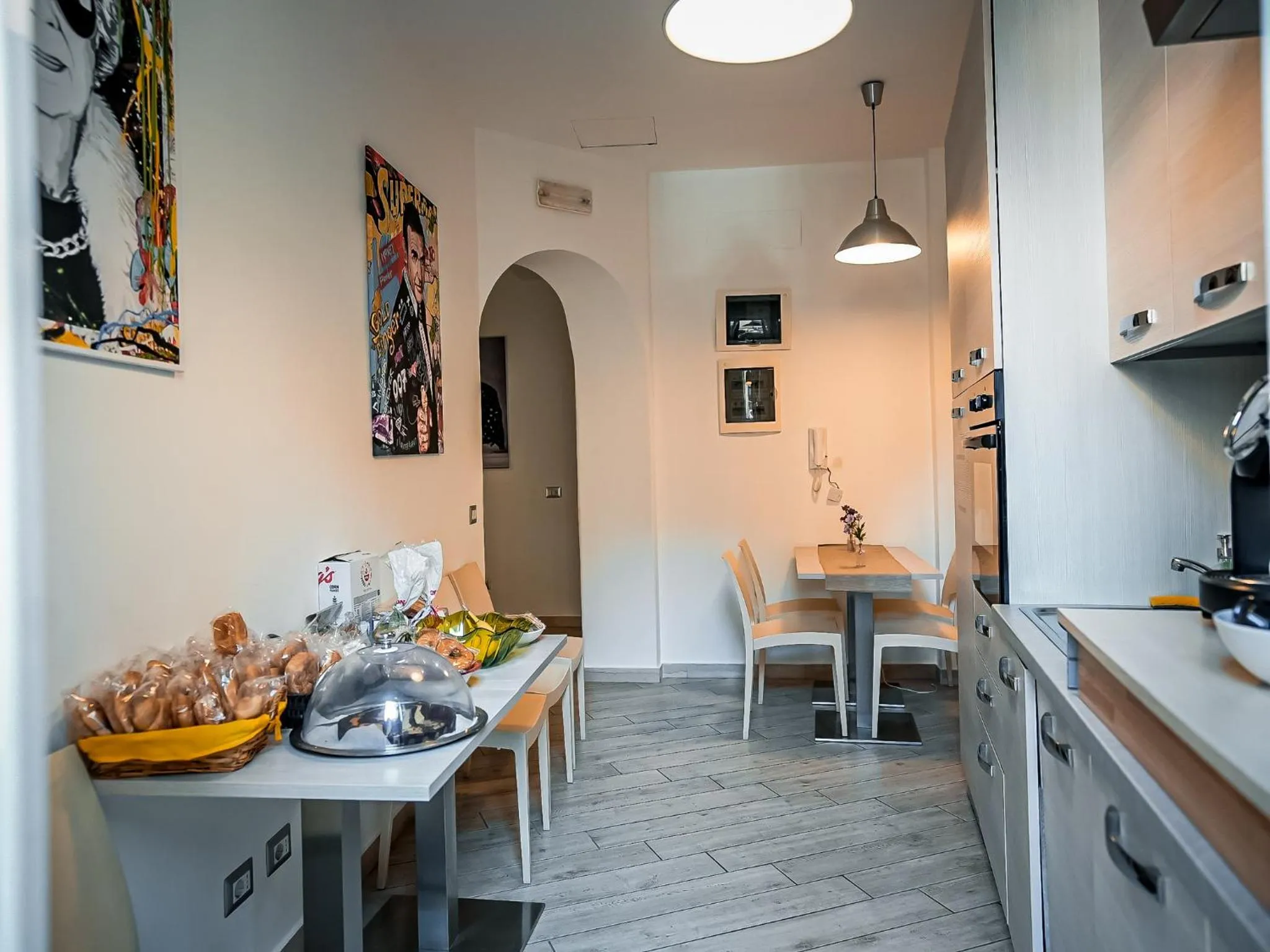 Kitchen or kitchenette in Casa Celestina Roma