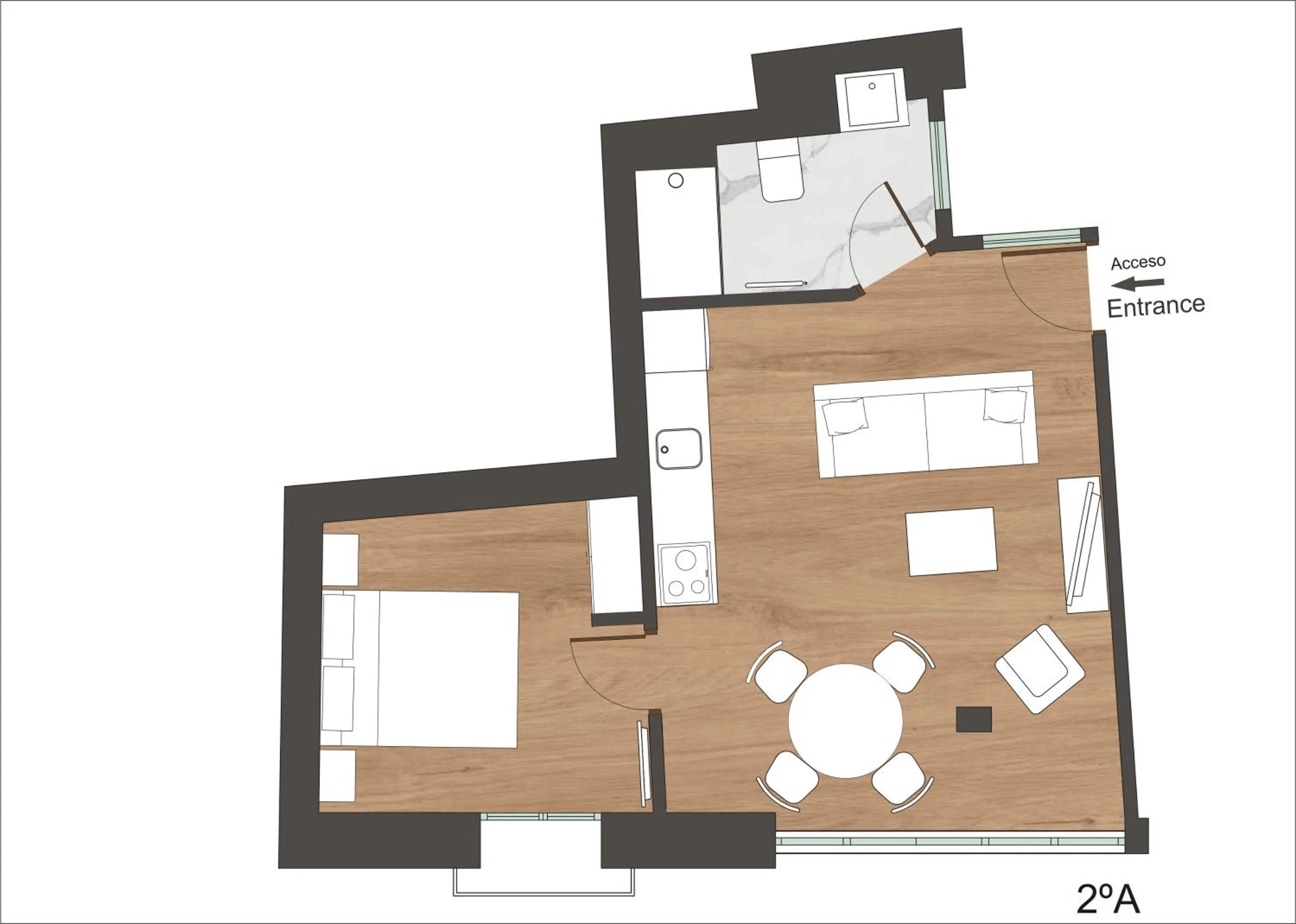 Floor plan in Casón De Los López Apartments