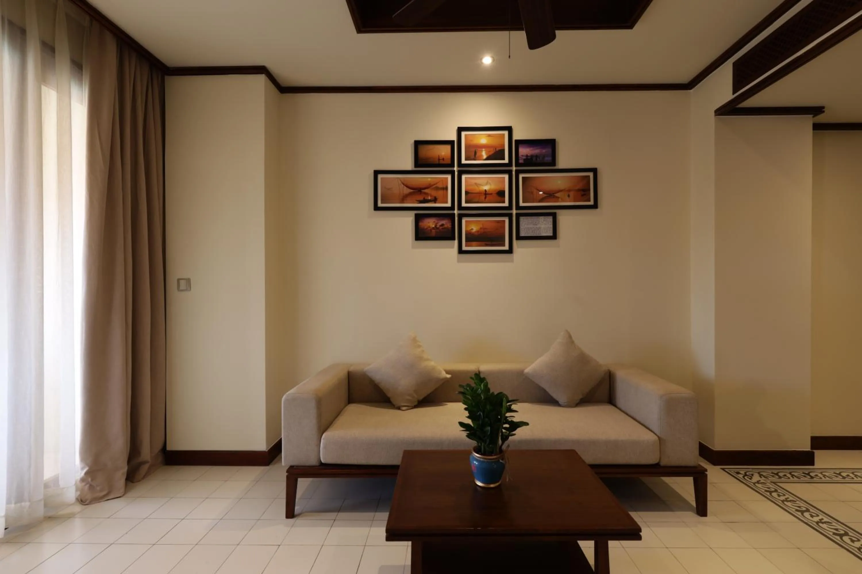 Living room in Almanity Hoi An Resort & Spa