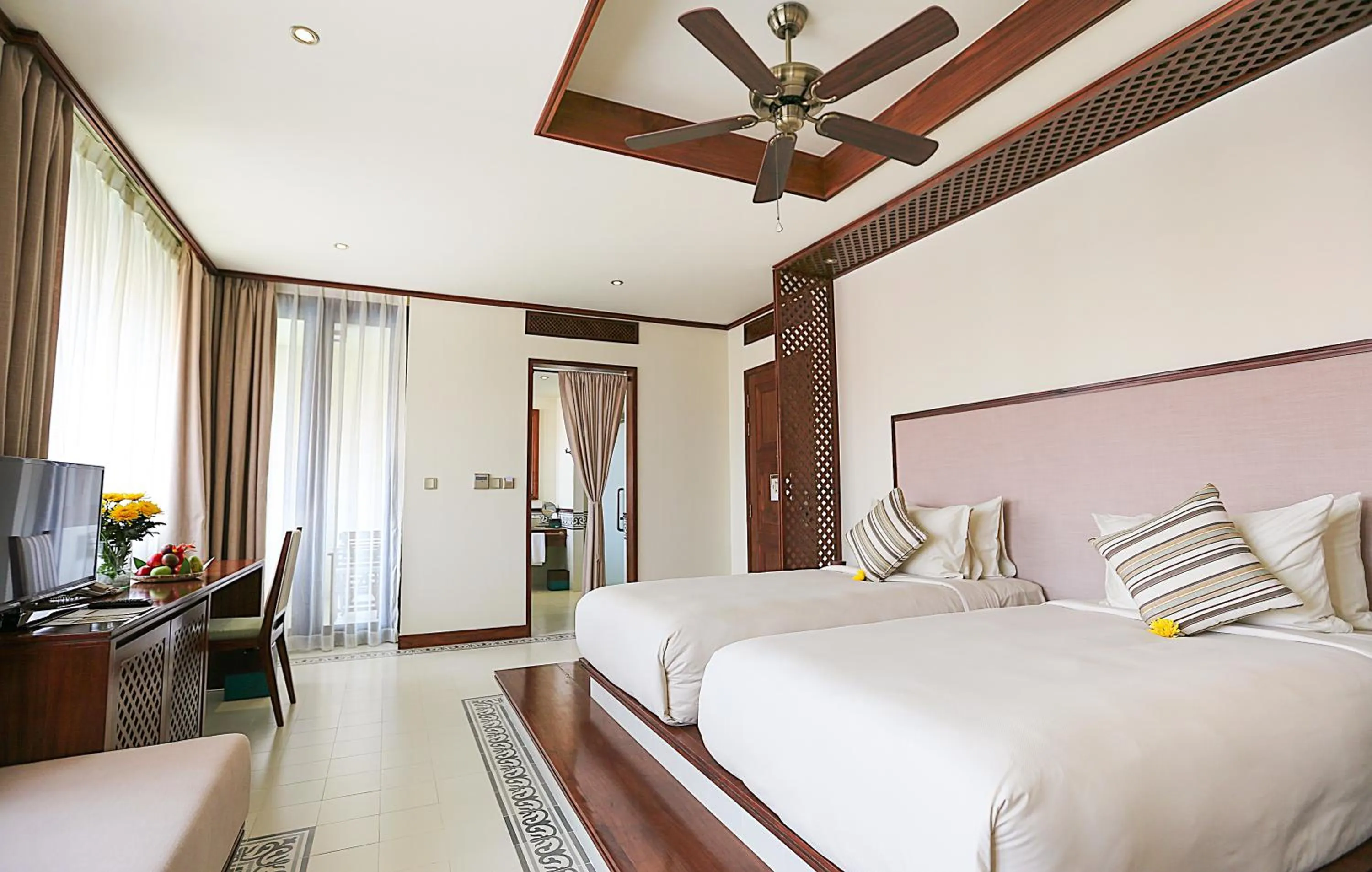 Bed in Almanity Hoi An Resort & Spa