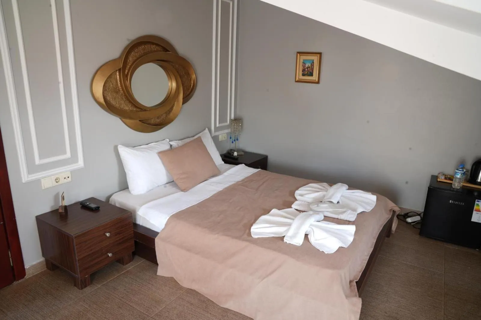 Bed in BUTTERFLY BOUTIQUE HOTEL AĞVA