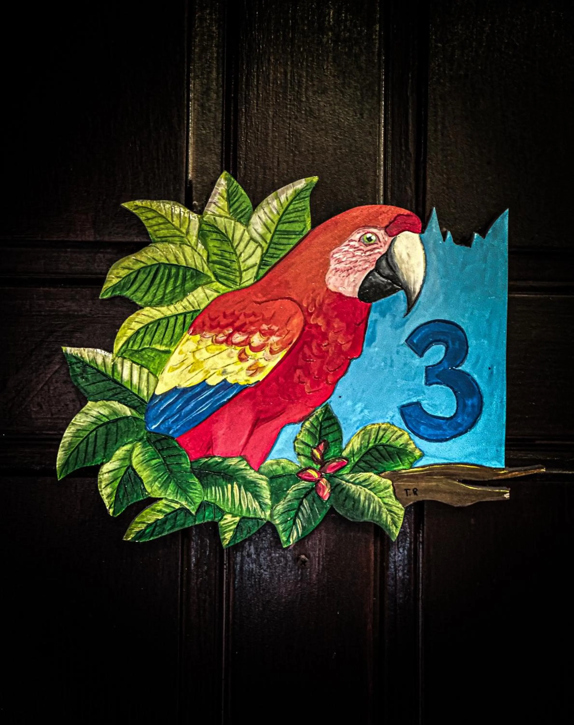 Decorative detail in Cabinas Tropicales