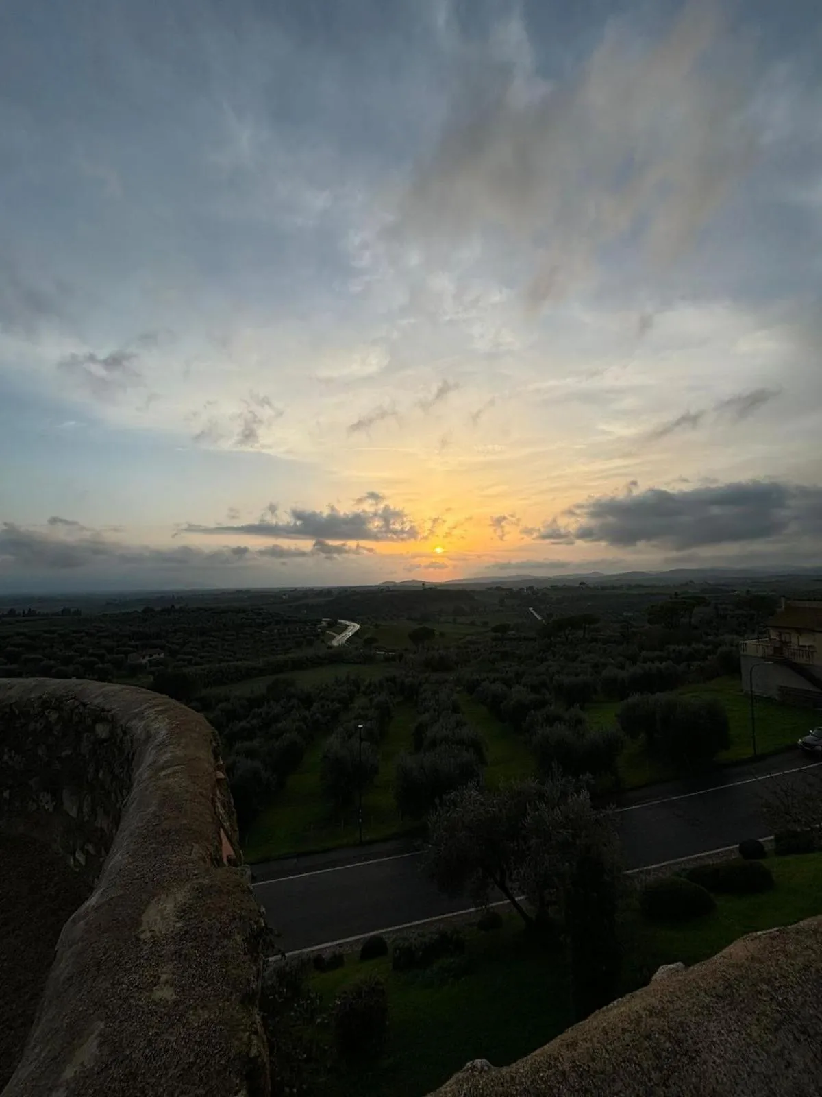 Sunset in Agriturismo La Carlina