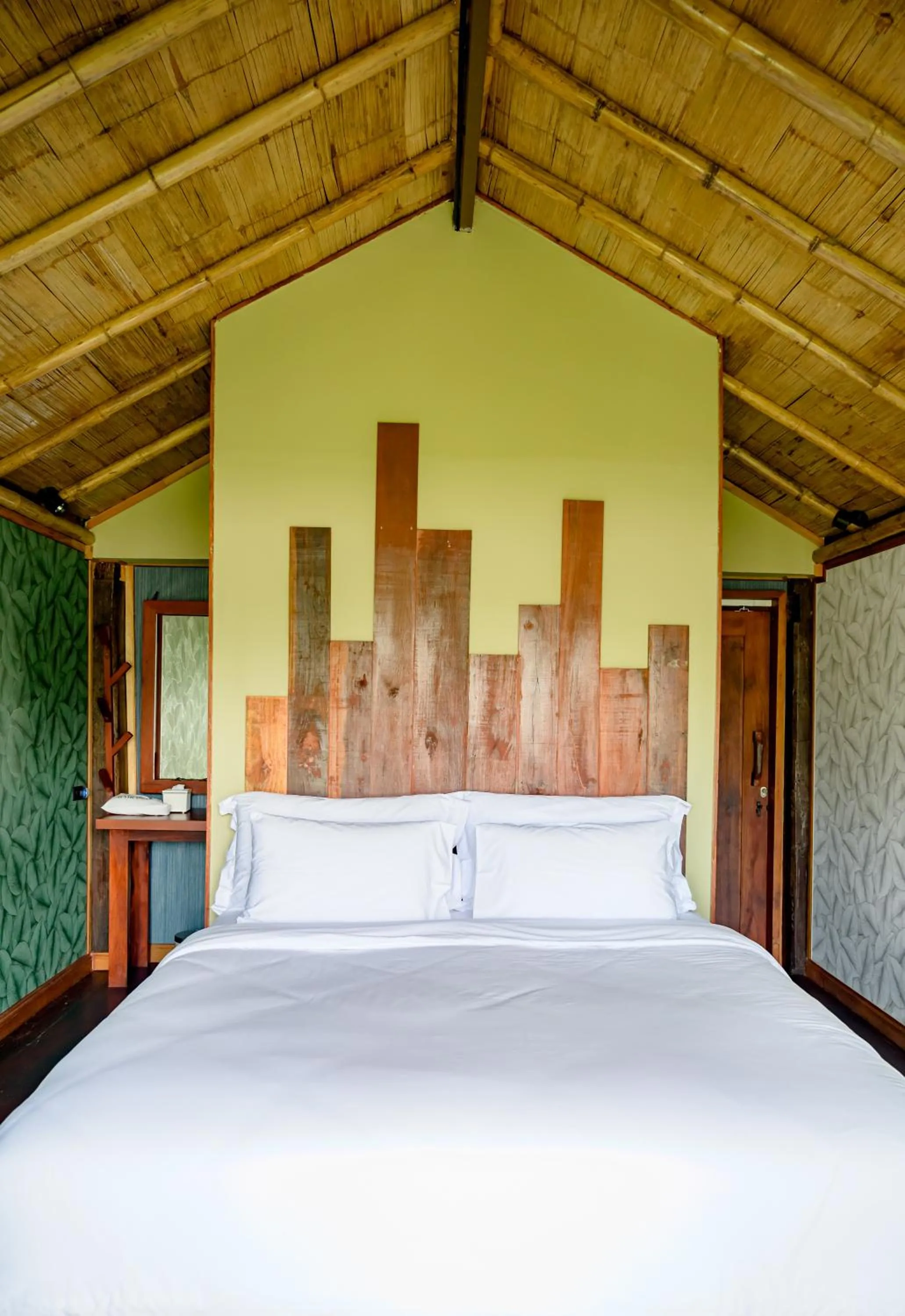 Bed in Earth Elements Eco Resort