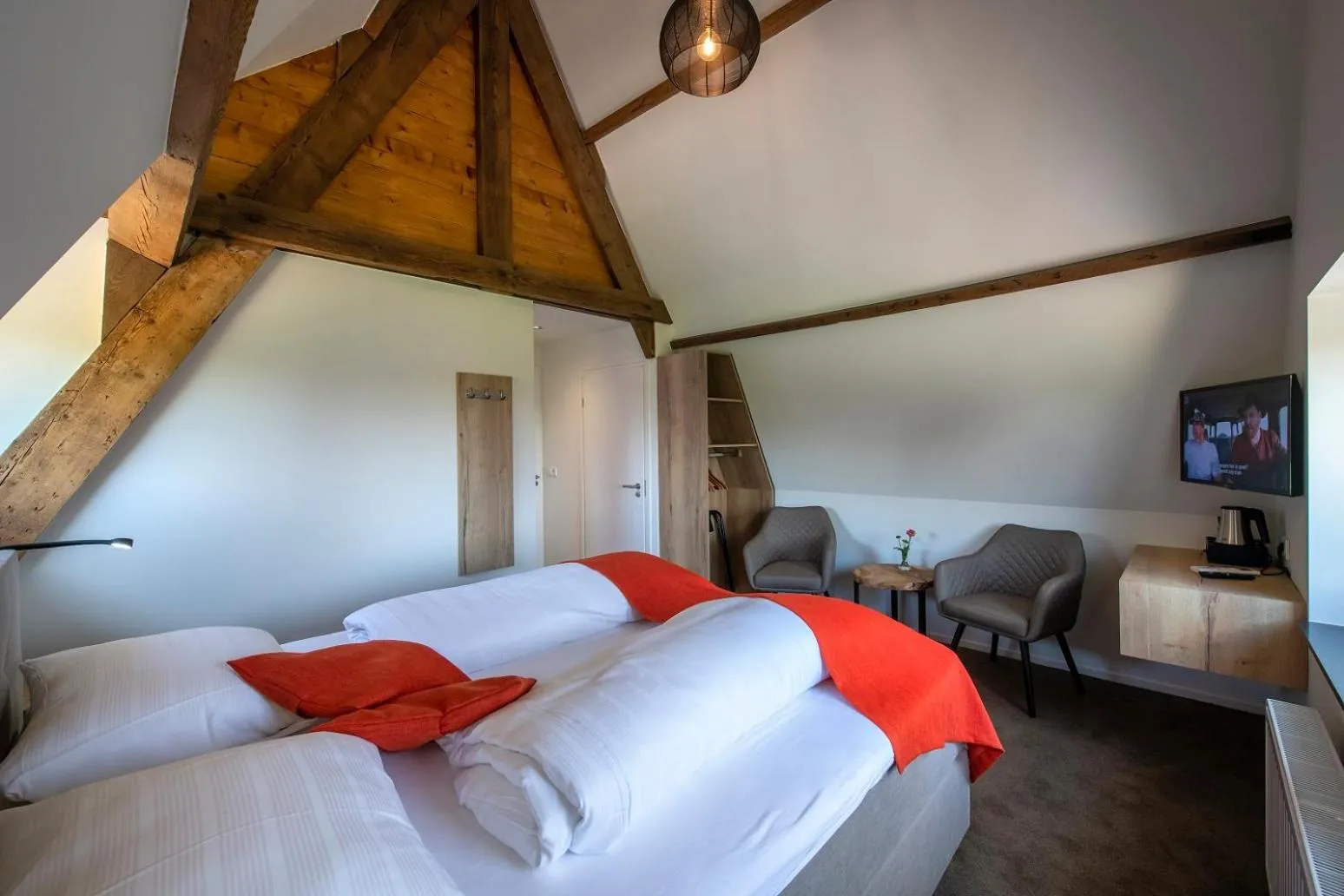 Bed in Hotel Bergrust