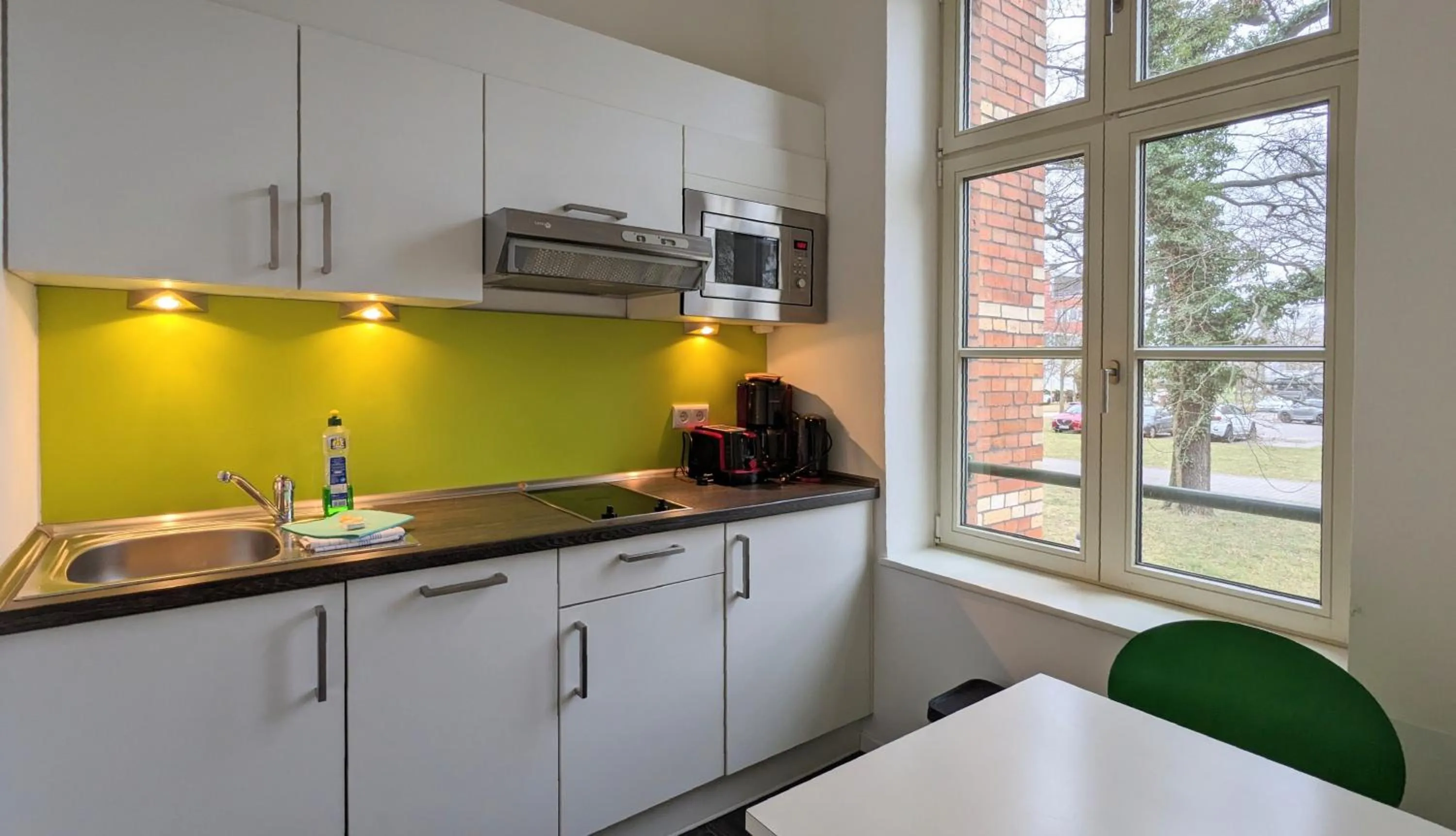 Kitchen or kitchenette in Boardinghaus Weinberg Campus