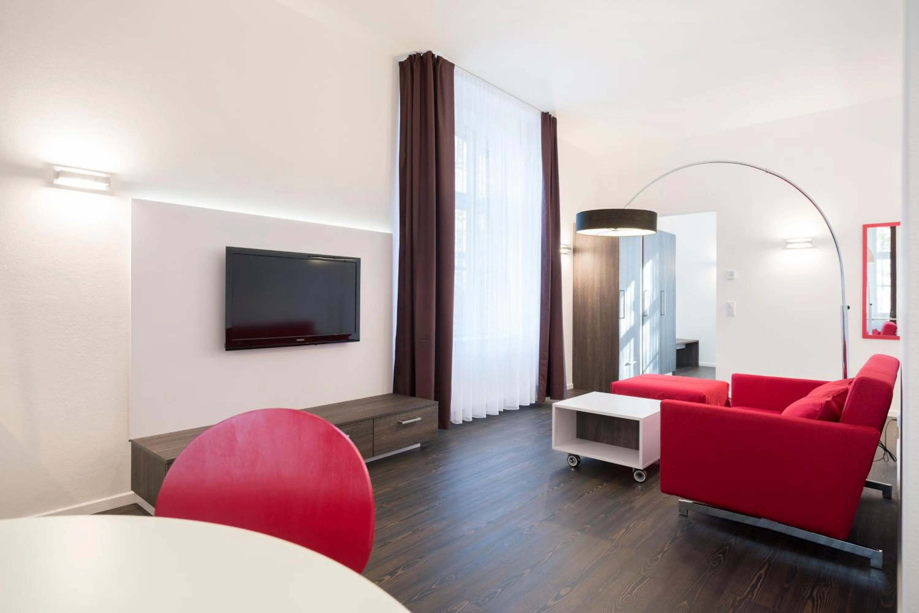 Living room, Bed in Boardinghaus Weinberg Campus