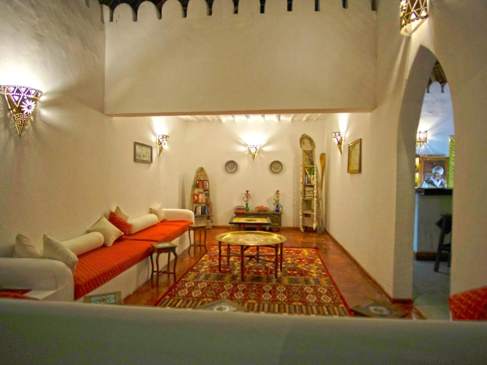 Communal lounge/ TV room in Pongwe Bay Resort