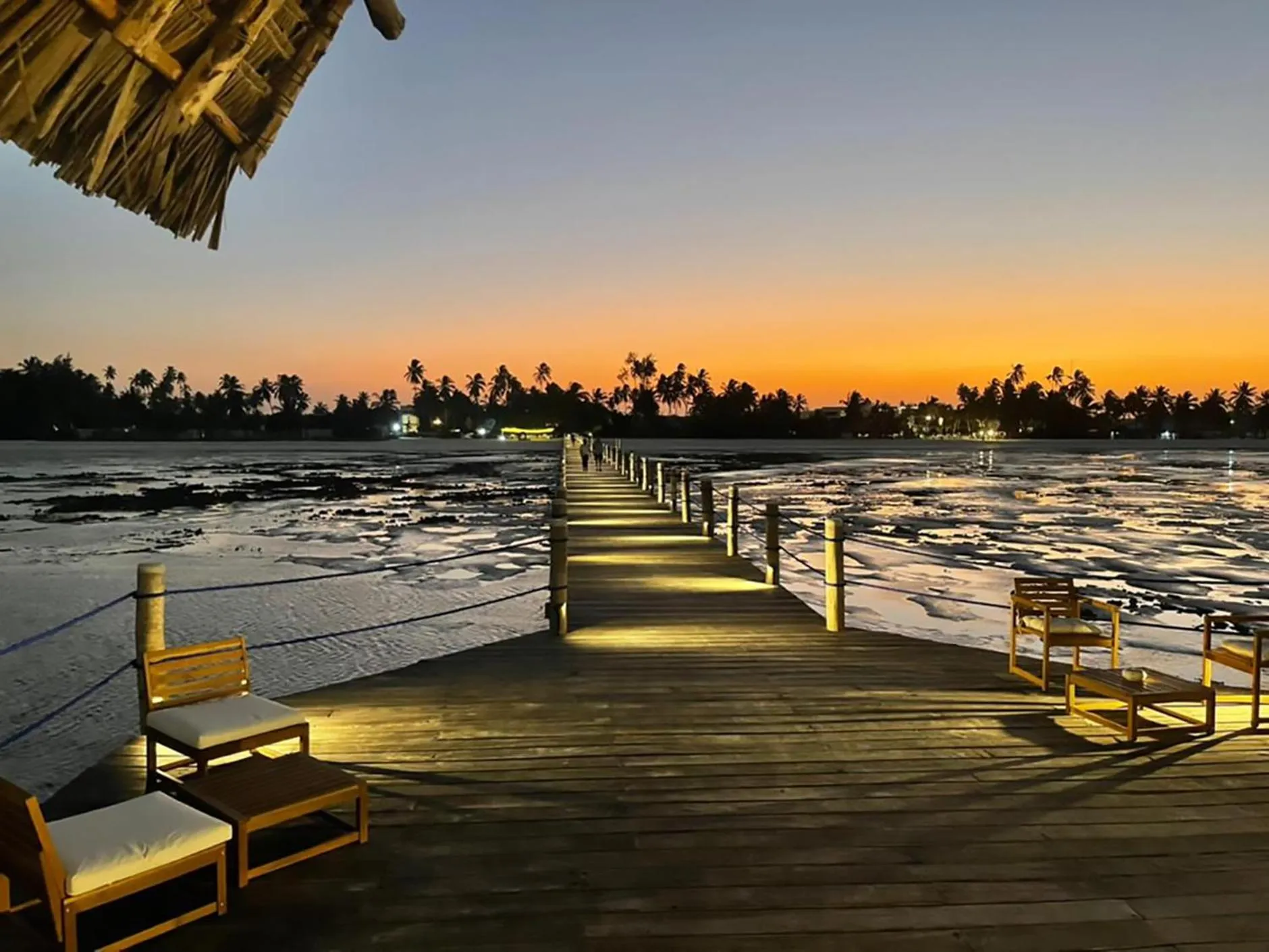 Sunset in Pongwe Bay Resort