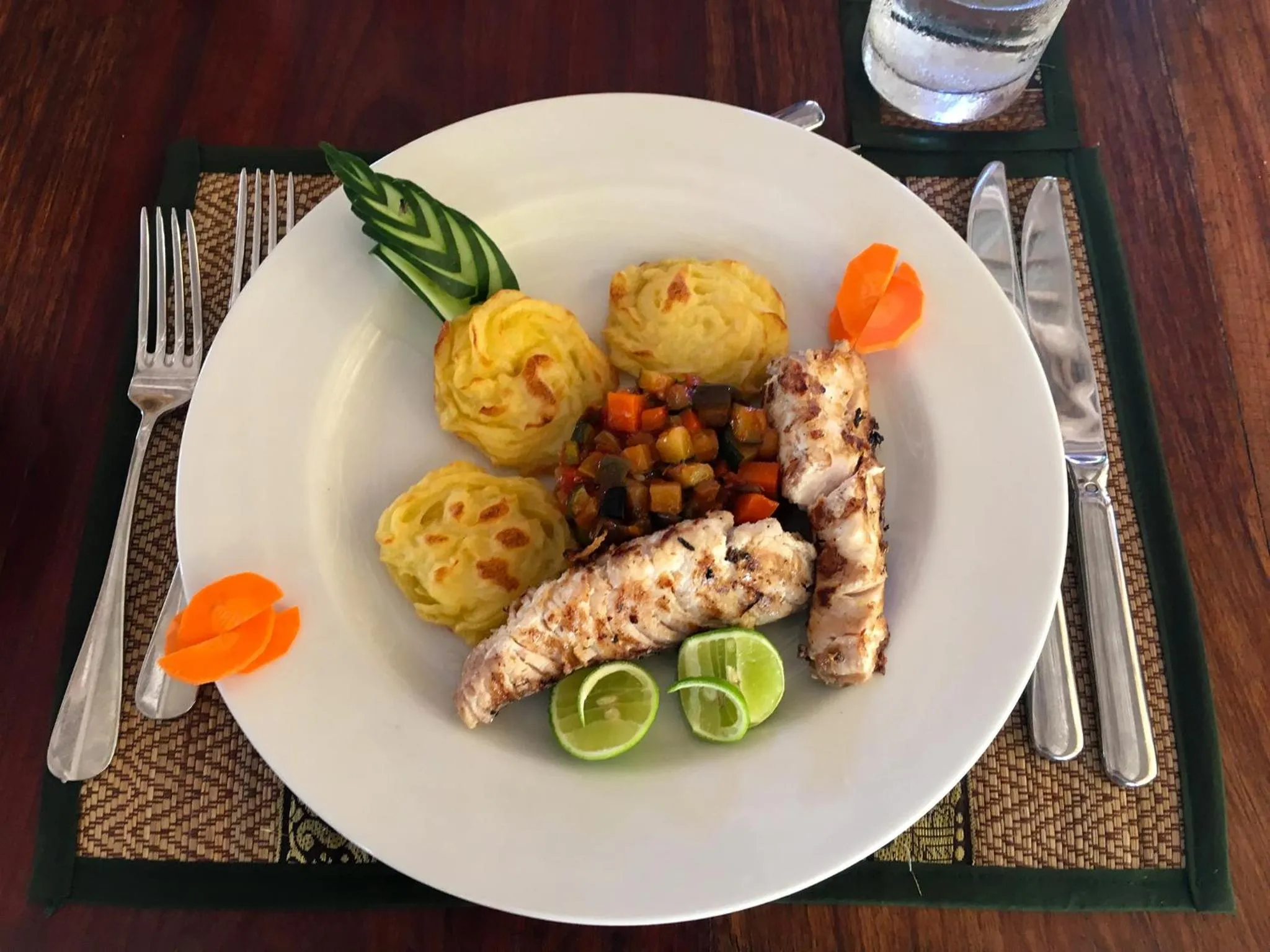 Italian breakfast in Pongwe Bay Resort