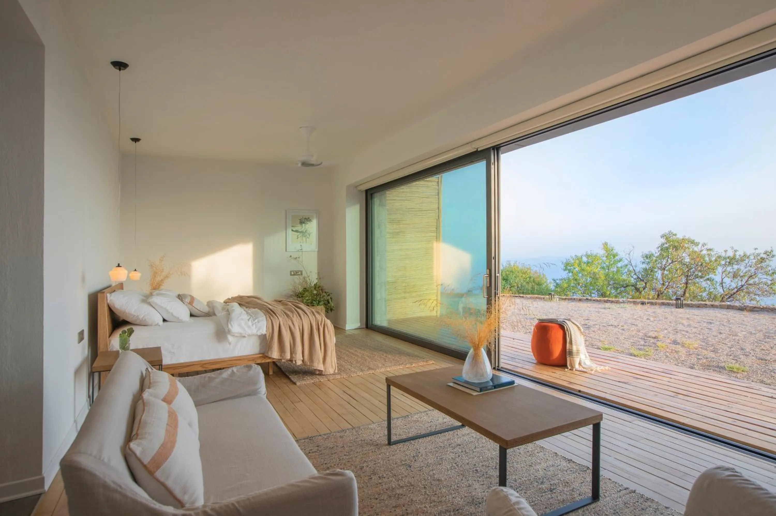 Seating area in Momos Otel