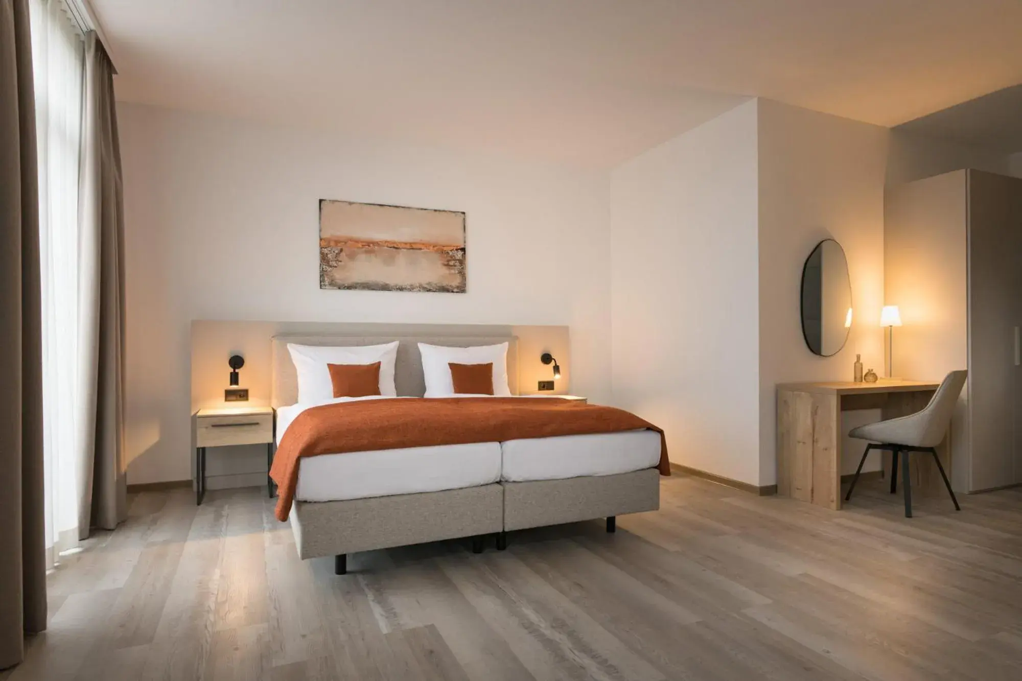 Large Twin Room in Atrium Apart Hotel Brühl Large Twin Room in Atrium Apart Hotel Brühl