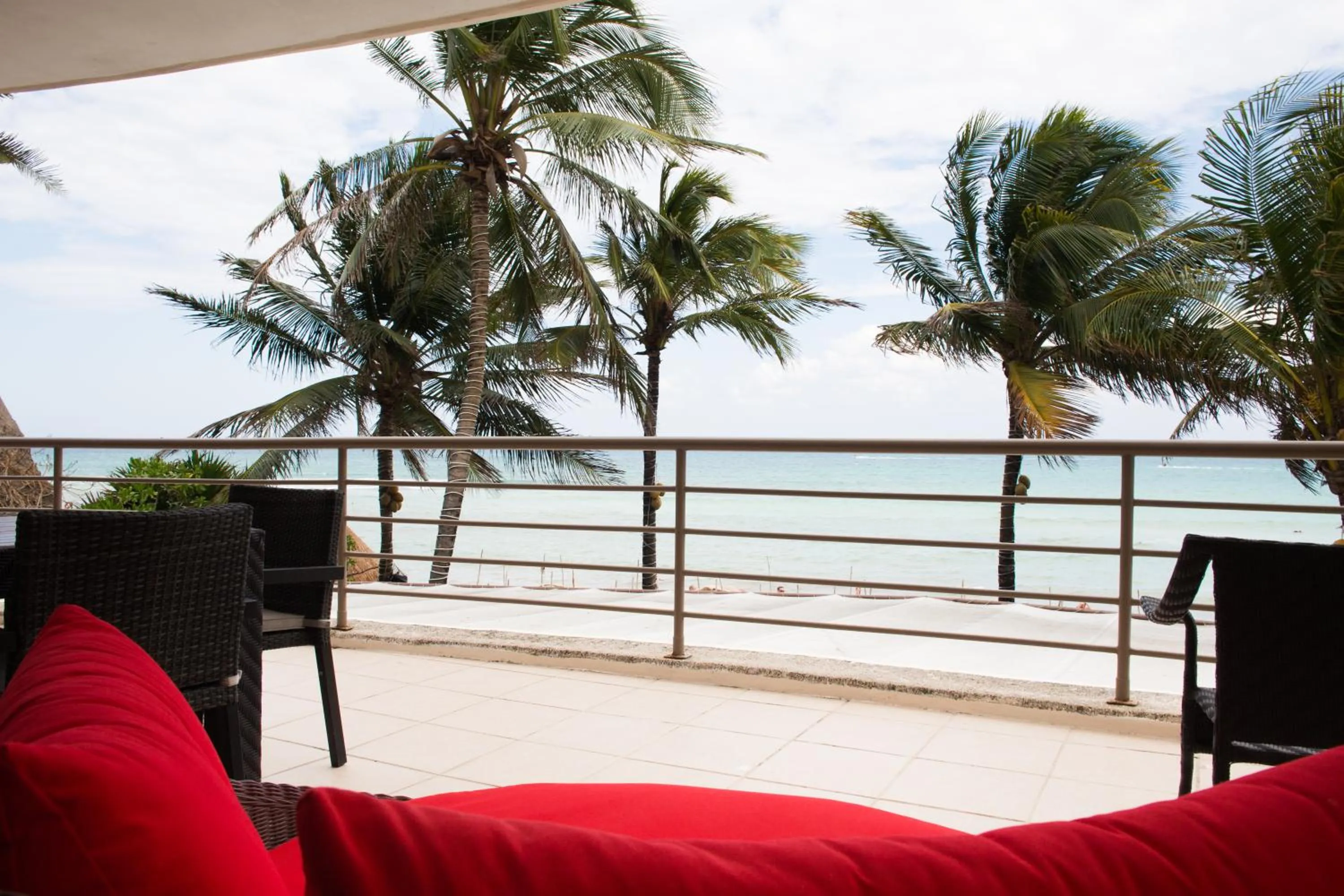 Balcony/Terrace in Ocean Front Corto Maltes 104 in Downtown