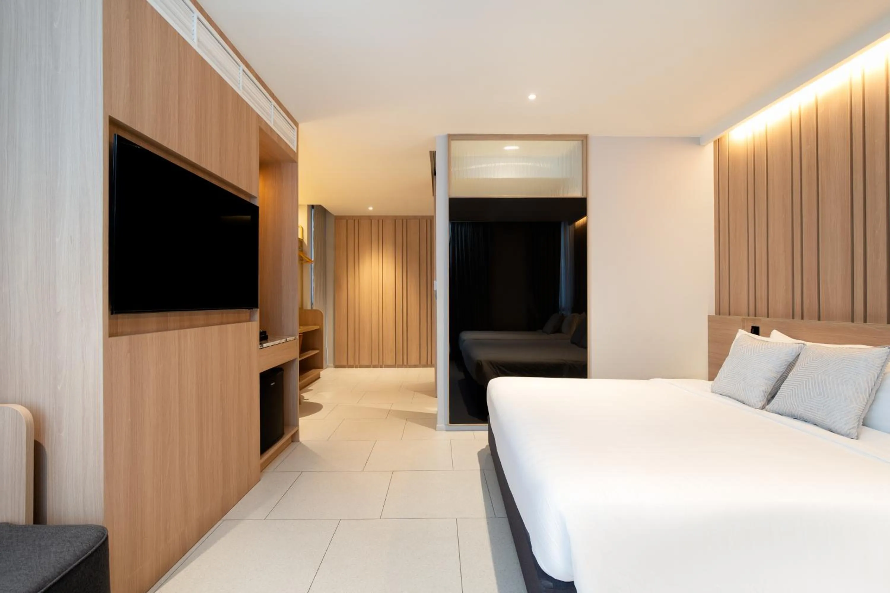 Bed in Saan Hotel Sathorn