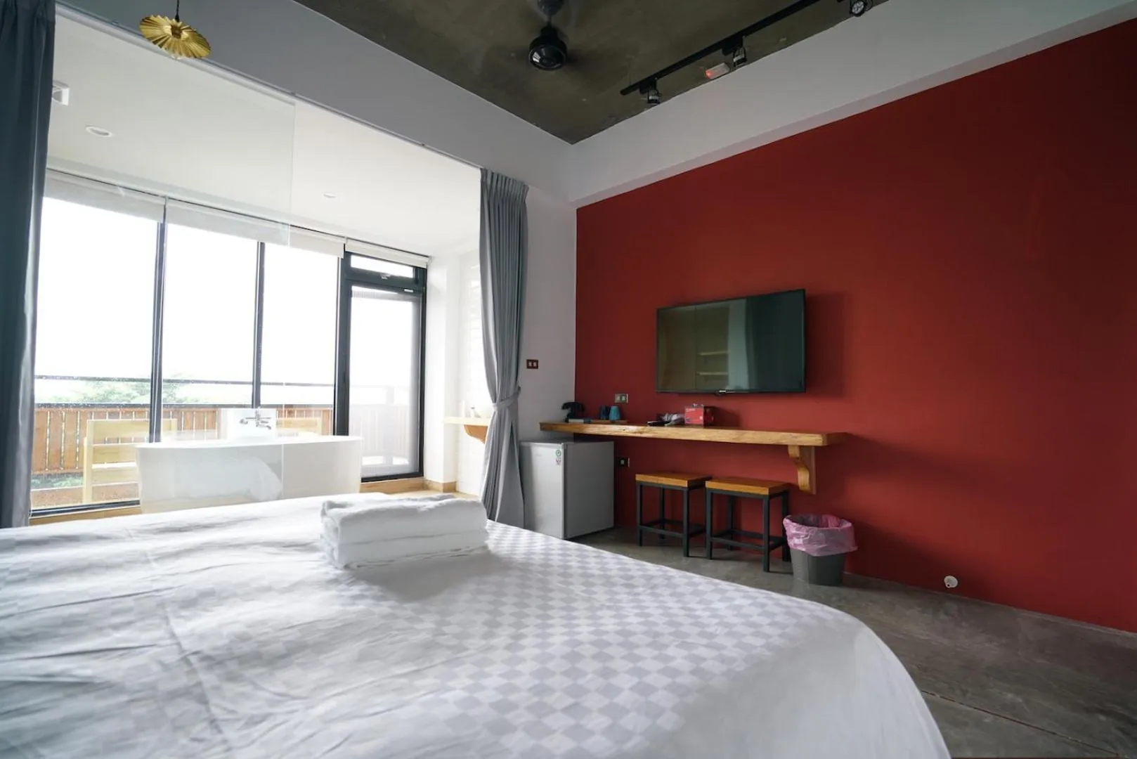 Bed in The Red Hotel