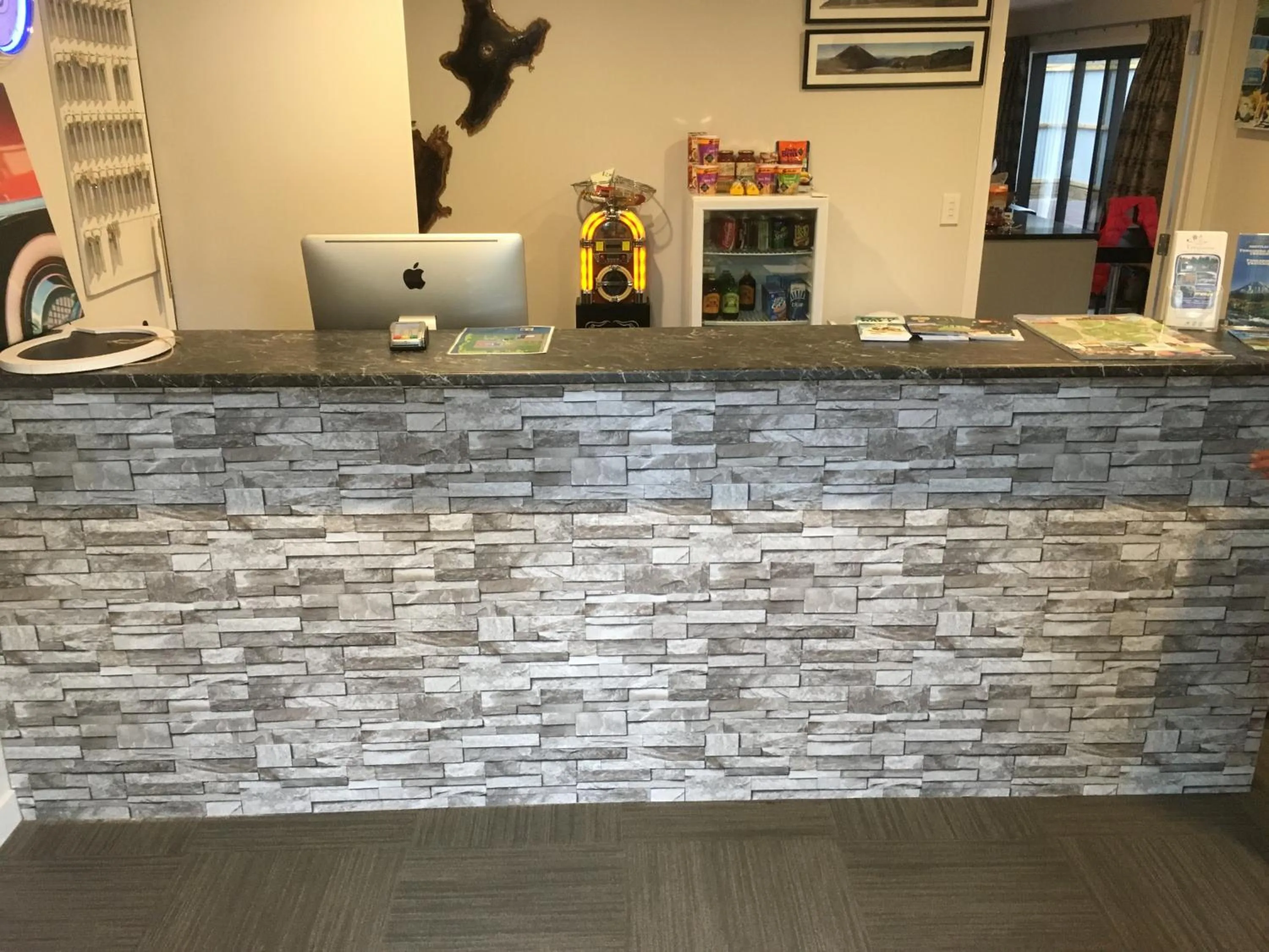 Lobby or reception in Tongariro Holiday Park