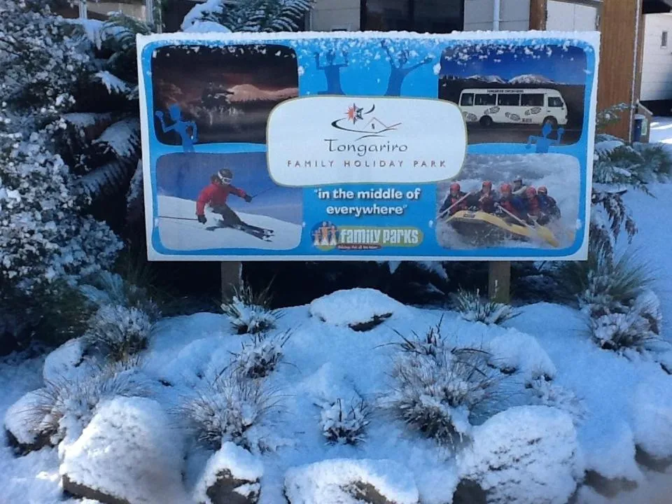 Winter in Tongariro Holiday Park