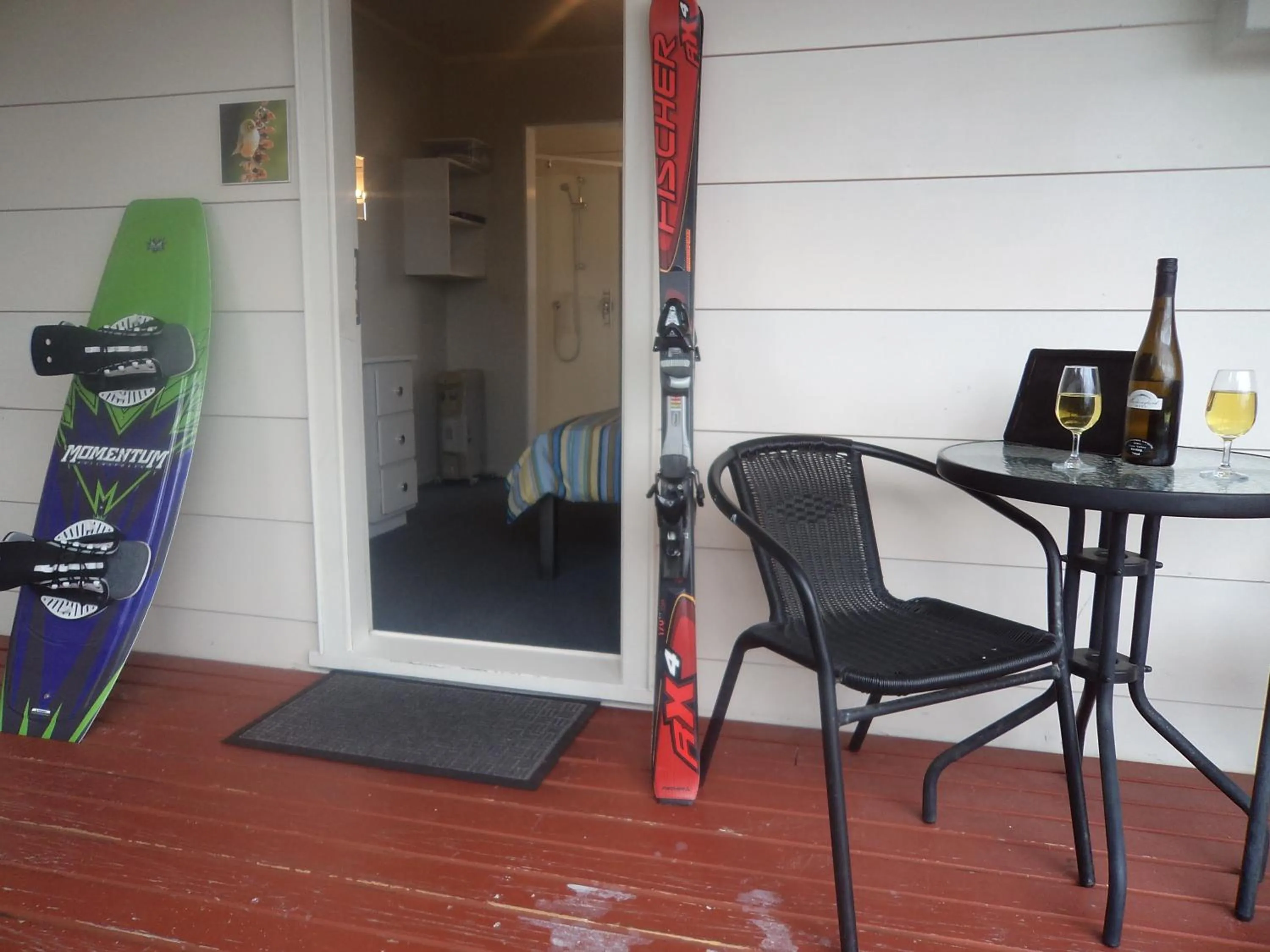 Patio in Tongariro Holiday Park